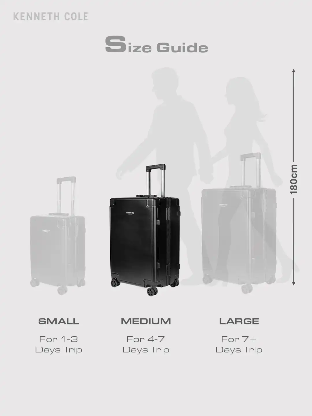 Buy Kenneth Cole Kai Aluminium Frame 360 Degree 8 Wheel Hardside
