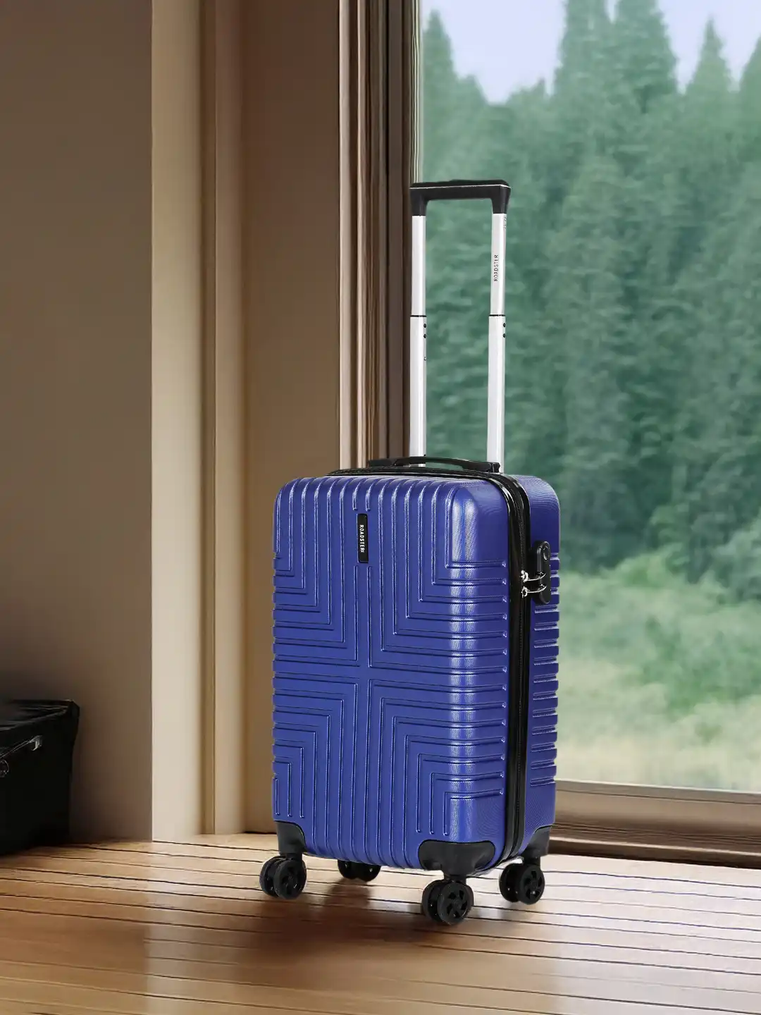 Buy Roadster Unisex Textured Hard Sided Cabin Trolley Suitcase