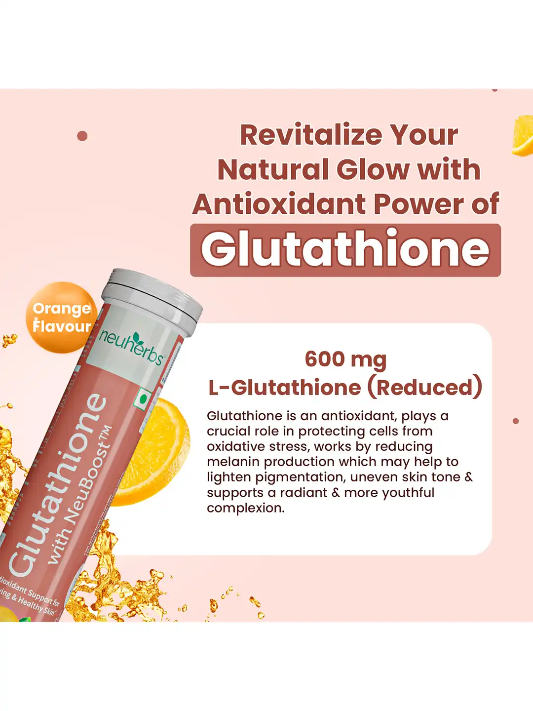 glutathione for skin whitening before and after side effects L-Glutathione for Radiant & Beautiful Skin main image 1