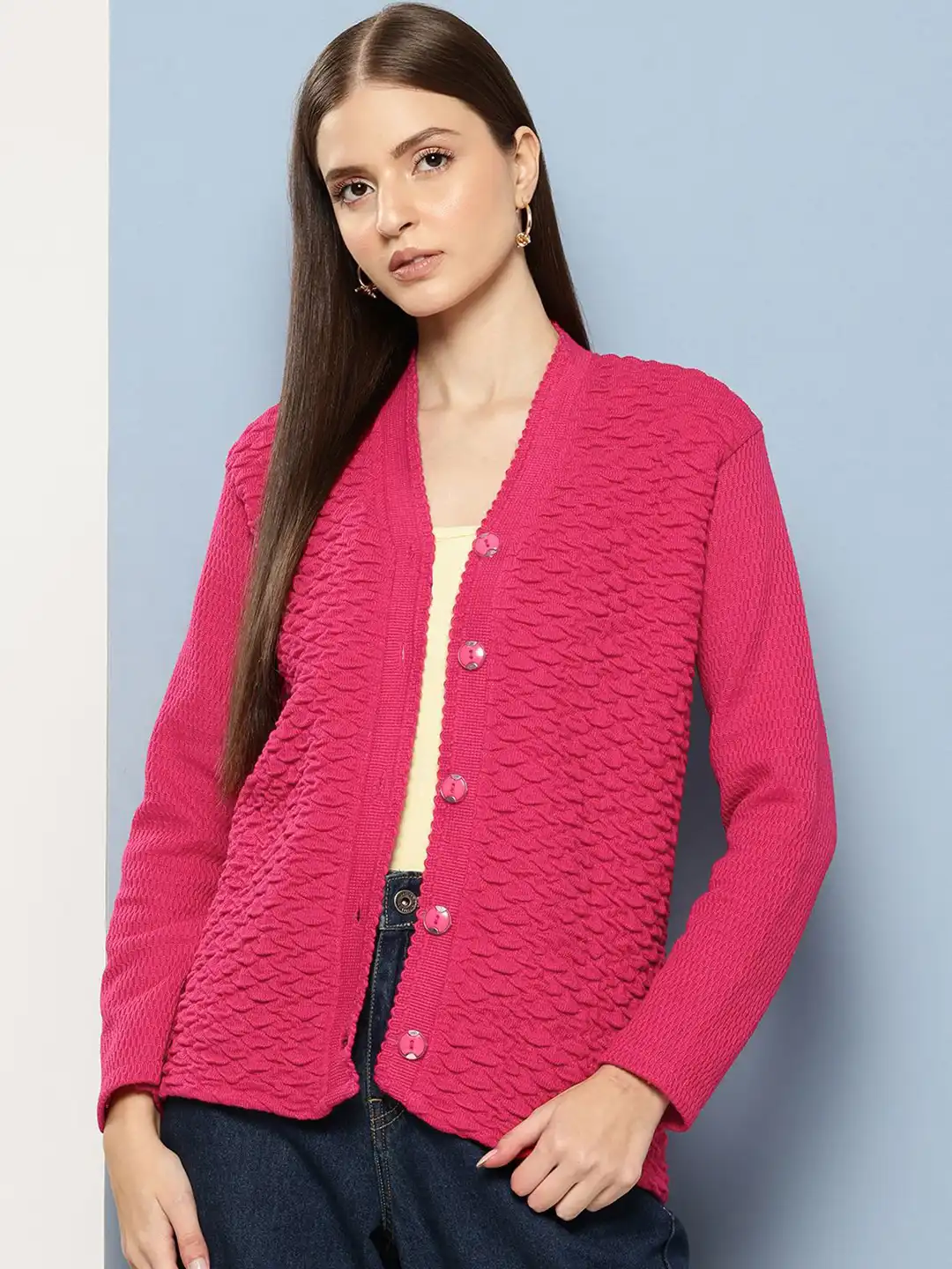 Buy The Roadster Lifestyle Co. Women Woollen Cardigan Sweater