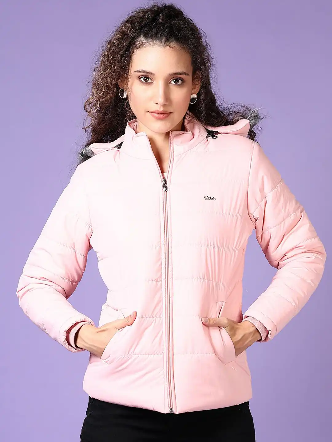 Buy V-Mart Women Hooded Solid Cotton Casual Parka Jacket - Jackets
