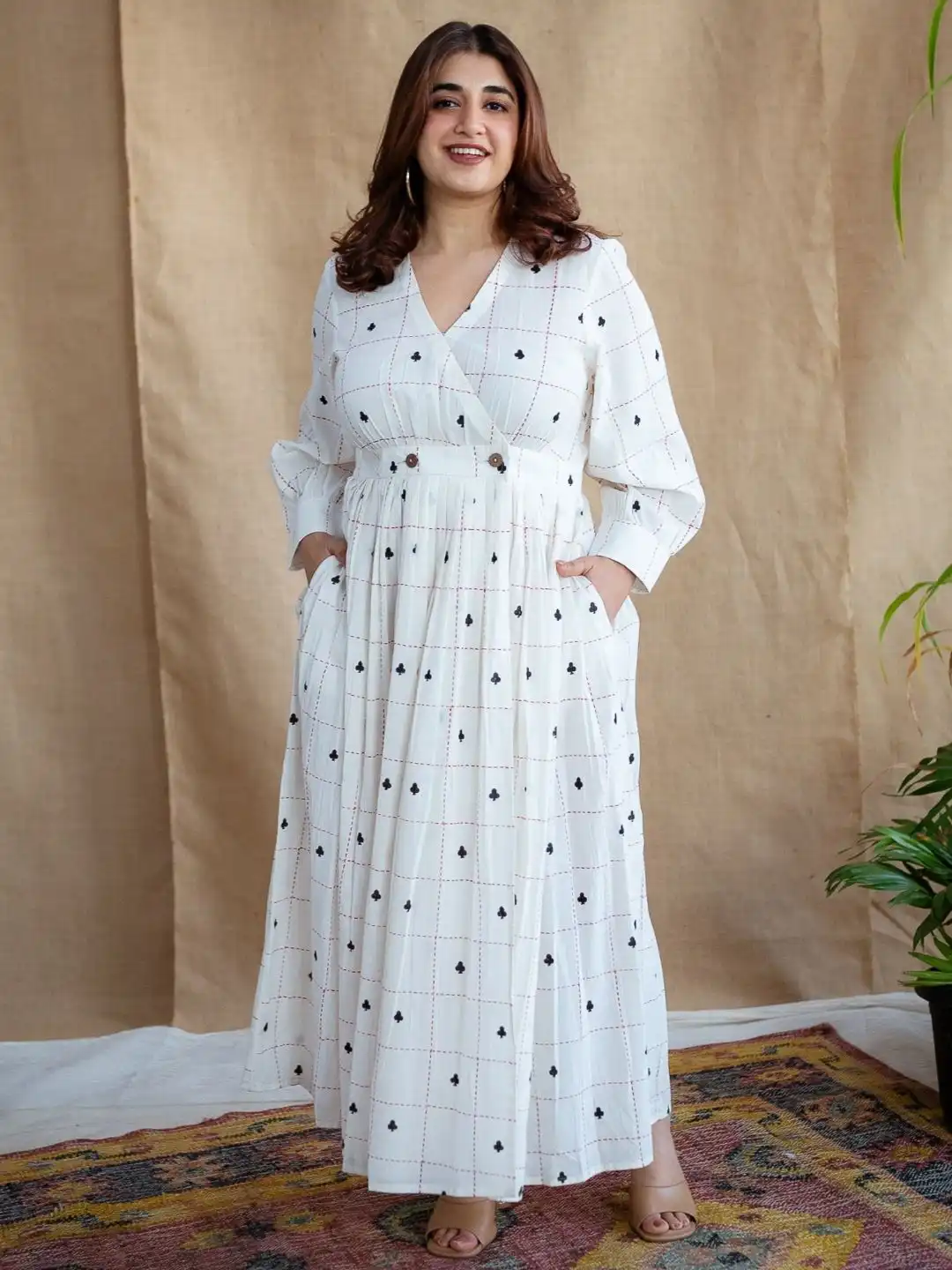 indian maxi dresses Floral Tiered Dress - Shop designed for comfort and elegance Buy THE INDIAN ETHNIC CO