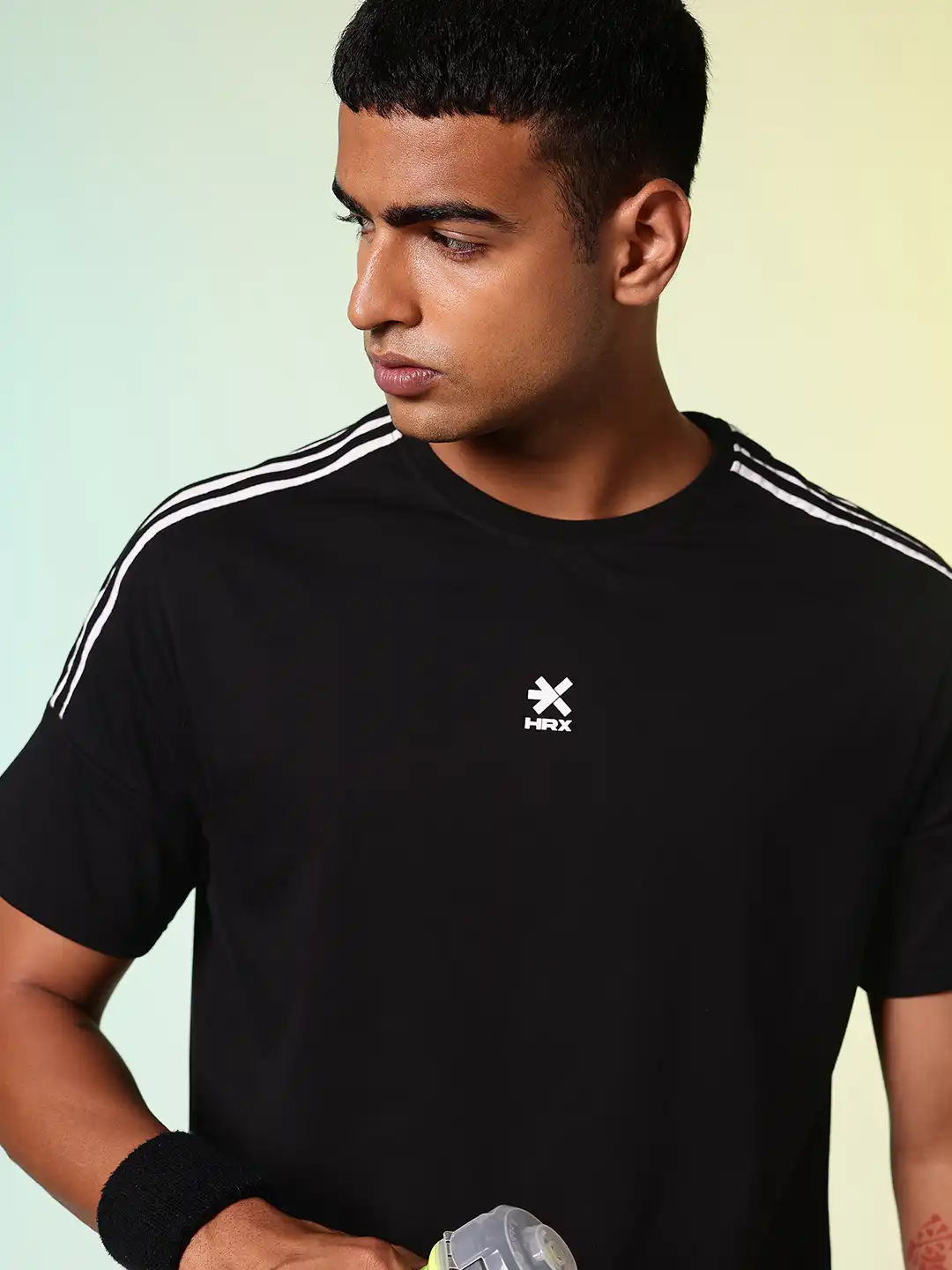 h*h様 SECOND SKINL/ST-SHIRT.13ABSTRACT GR Buy HRX by Hrithik Roshan Drop-Shoulder Sleeves Relaxed Fit