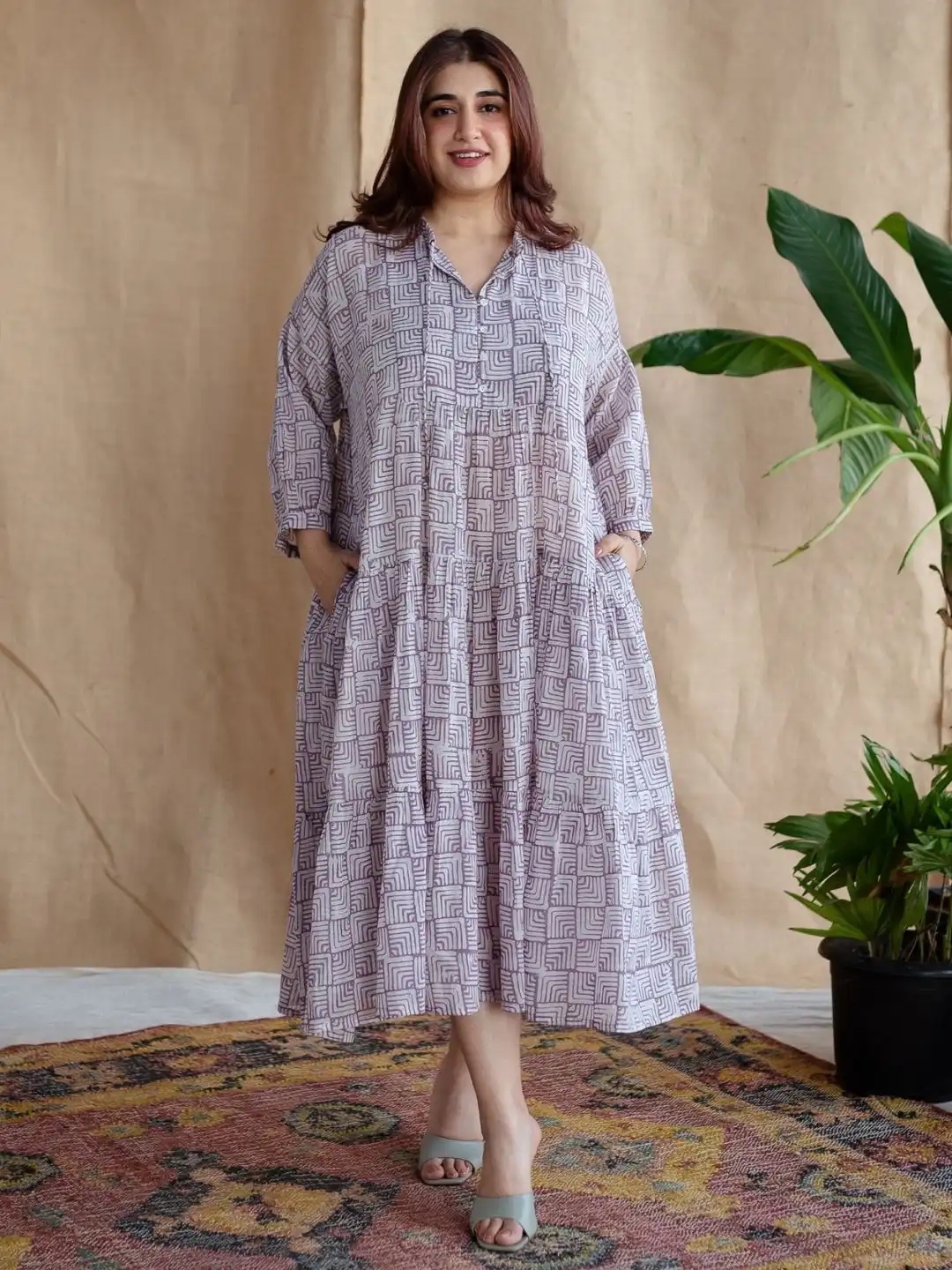 Buy THE INDIAN ETHNIC CO Women Printed Empire Midi Dress - Dresses for Women 32082570 | Myntra Buy THE INDIAN ETHNIC CO Women Printed Empire Midi Dress - Dresses for Women 32082570 | Myntra