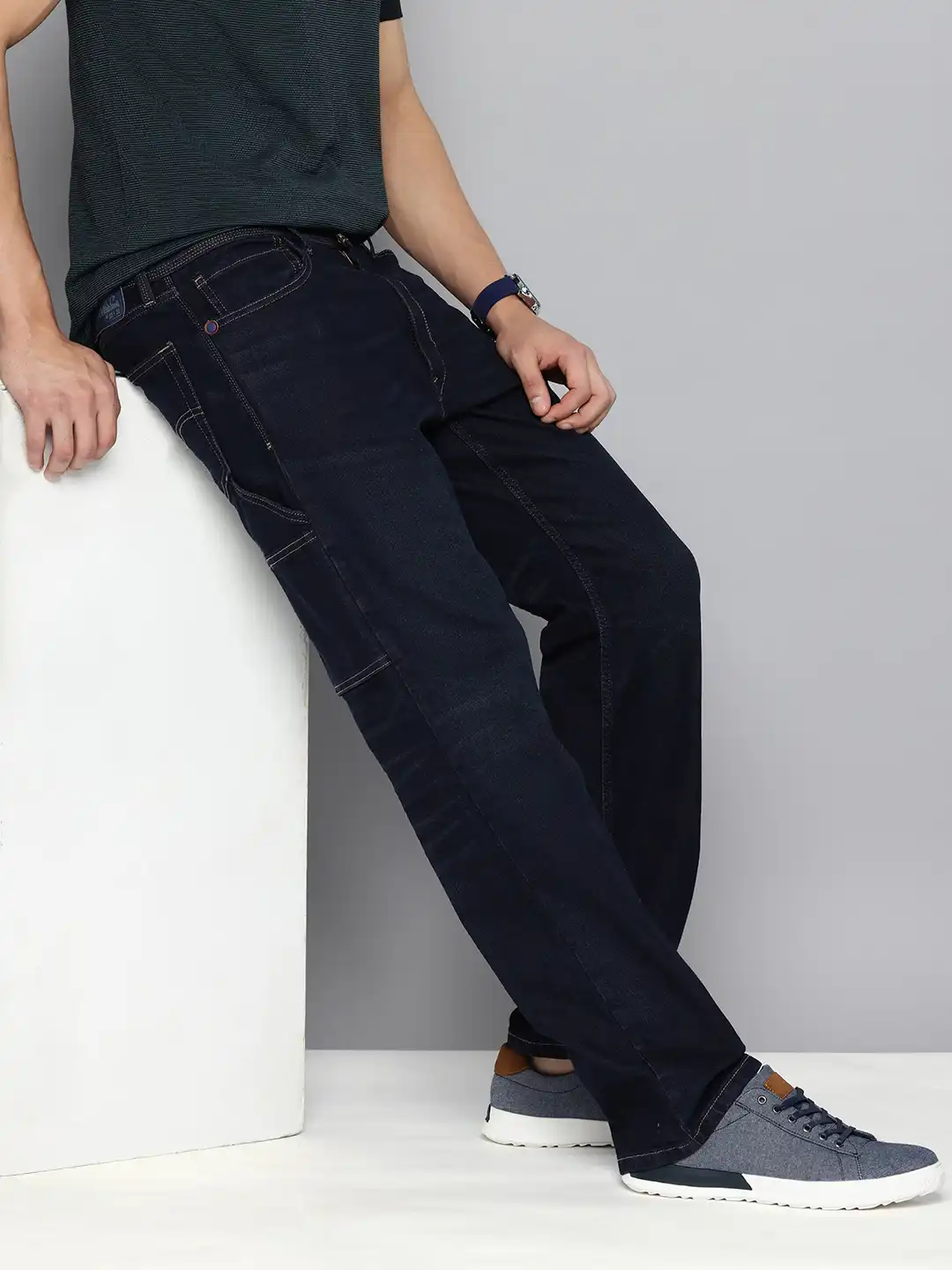 Buy Levis Men 555 Relaxed Straight Fit Light Fade Stretchable