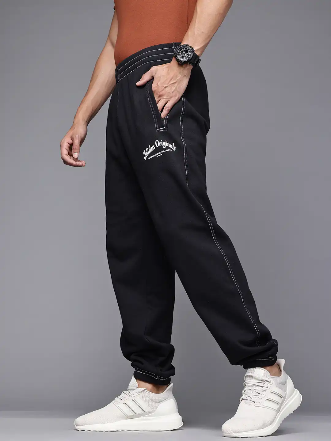 Buy ADIDAS Originals Men Wabash Contrast Stitch Joggers - Track