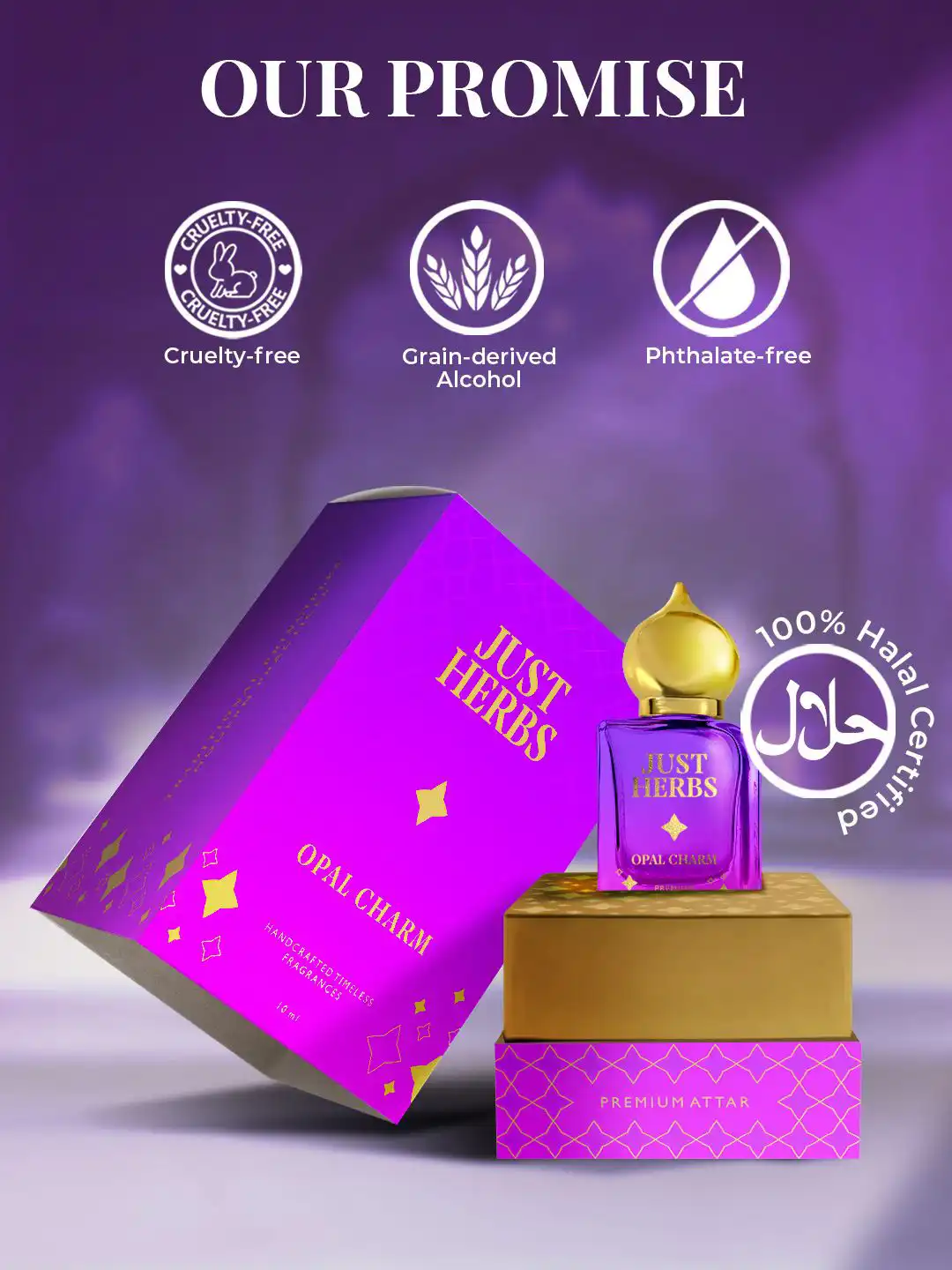 Buy Just Herbs Opal Charm Premium Non Alcoholic Long Lasting Attar