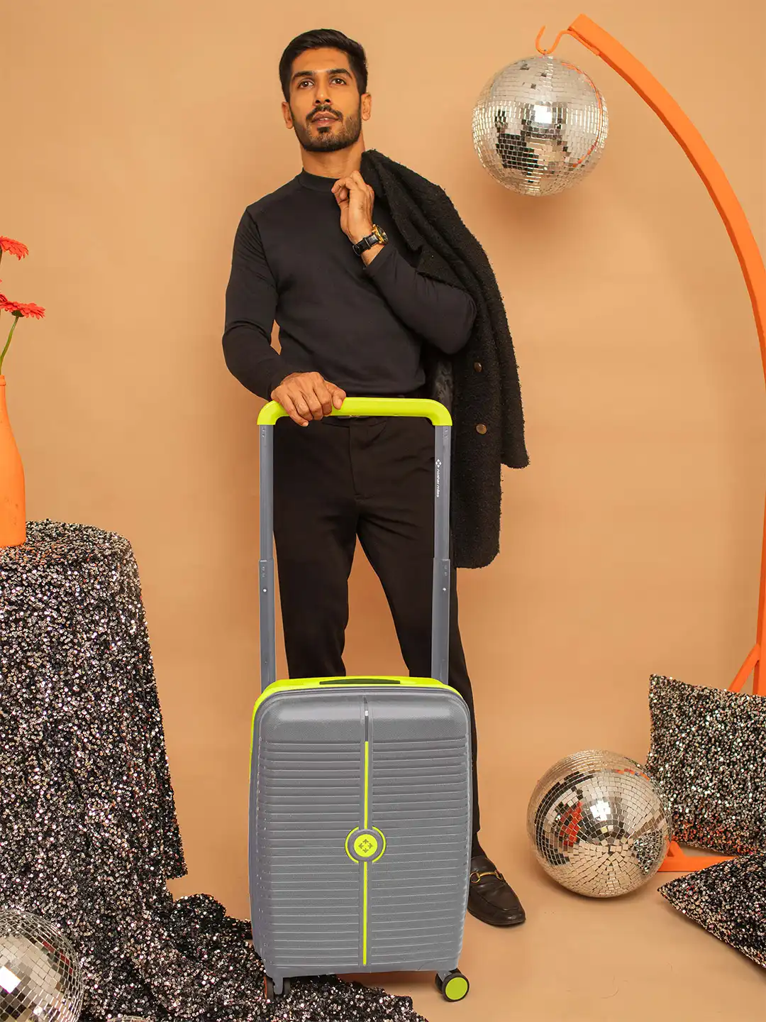Buy Nasher Miles Unisex Dubai Polypropylene Cabin Grey & Green