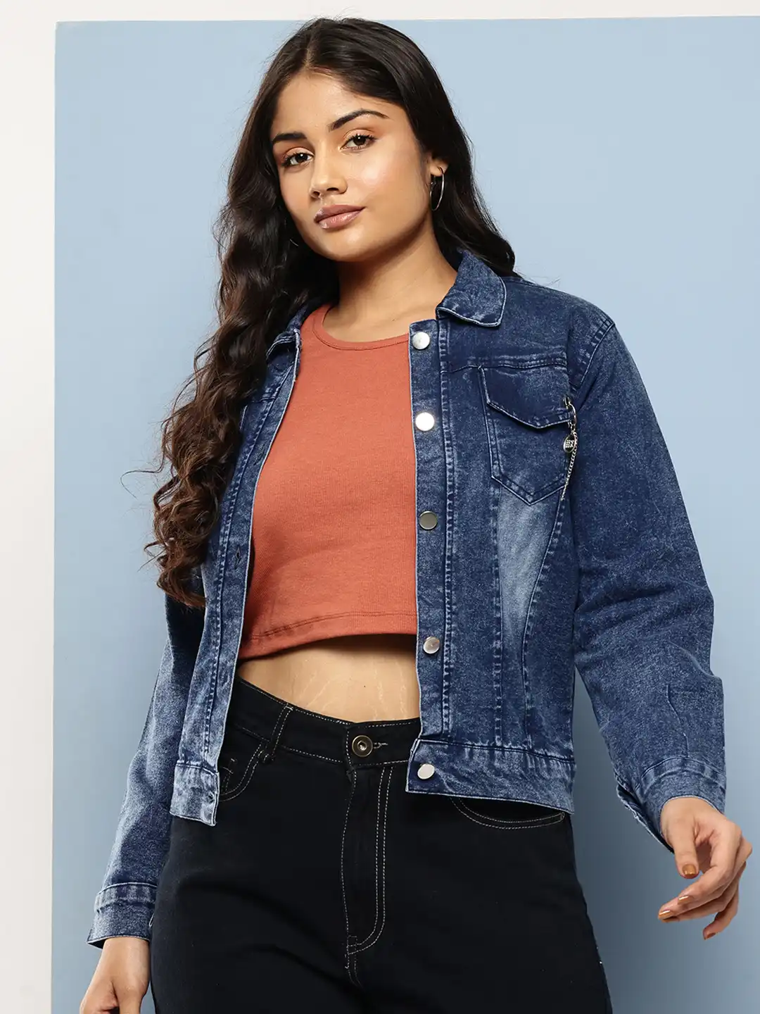 Buy Aarika Washed Lightweight Denim Jacket - Jackets for Women