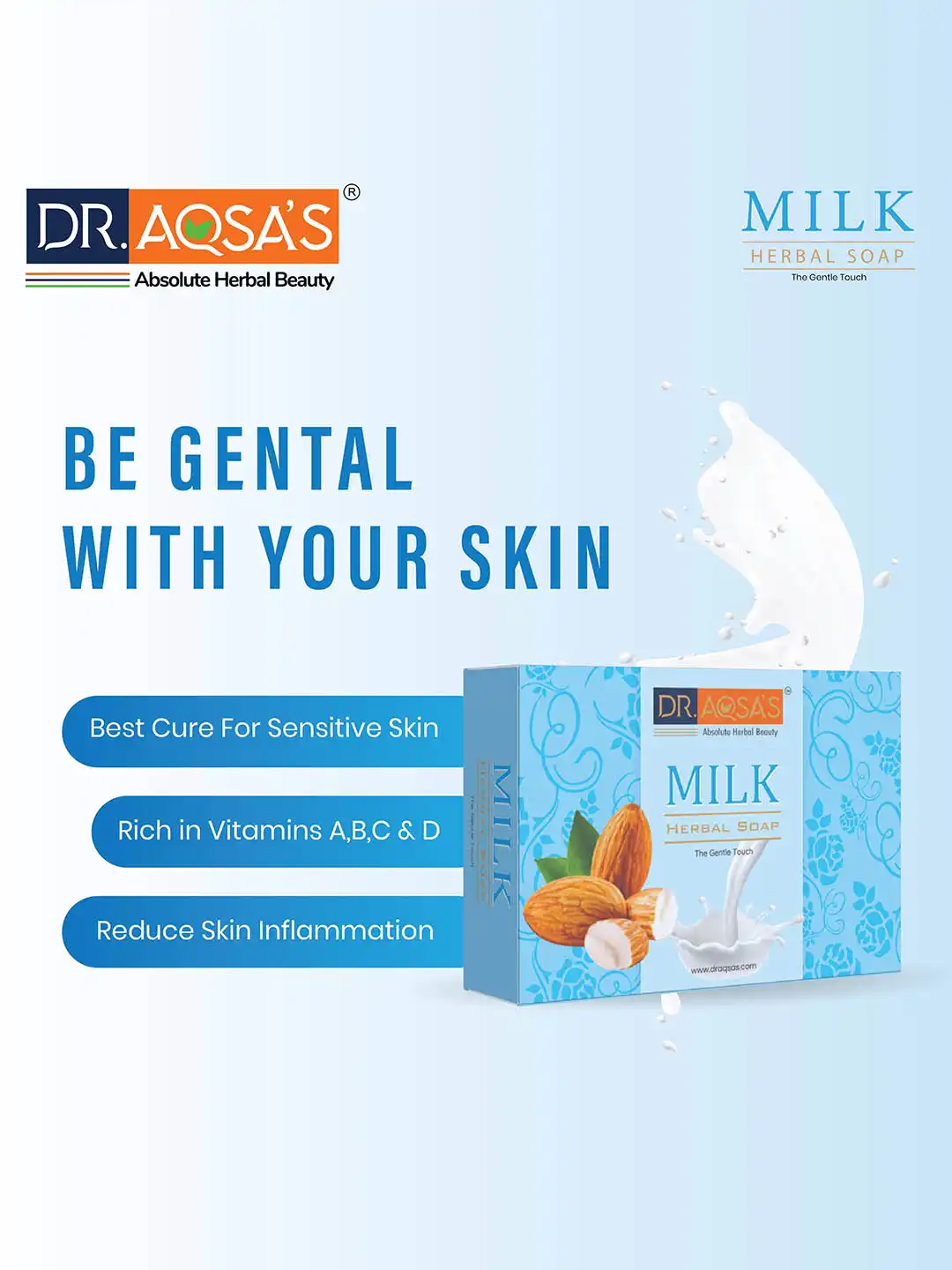 Buy Dr.Aqsas Milk Herbal Soap - 100 g - Soap for Unisex 32324503
