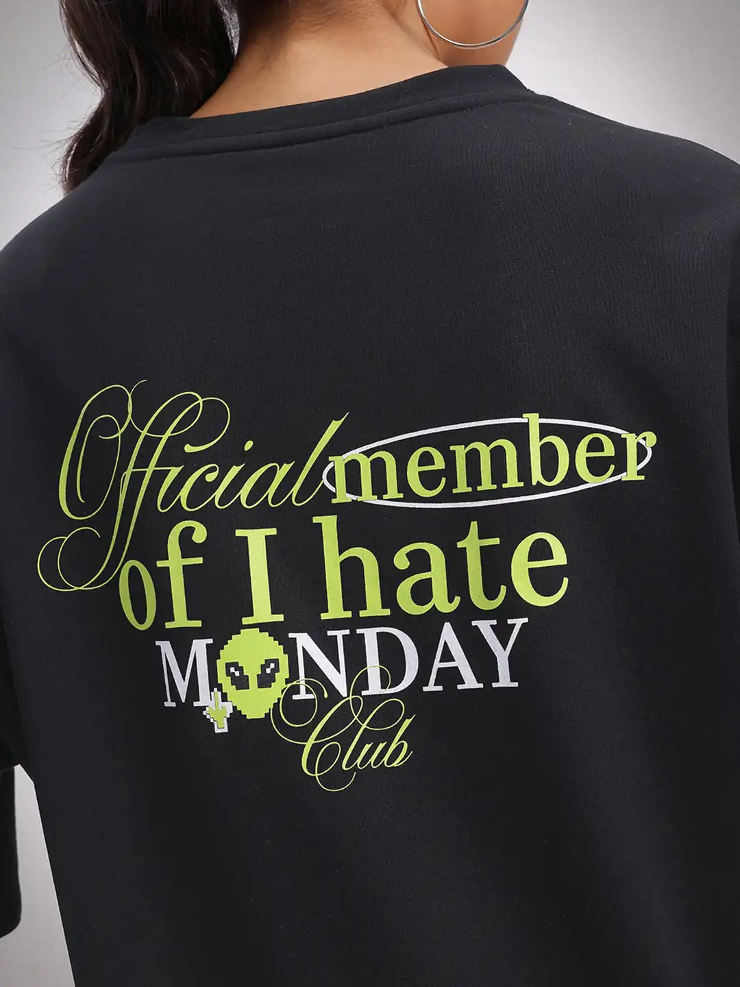 Buy glitchez Weekday Printed Oversized T-shirt - Tshirts for Women