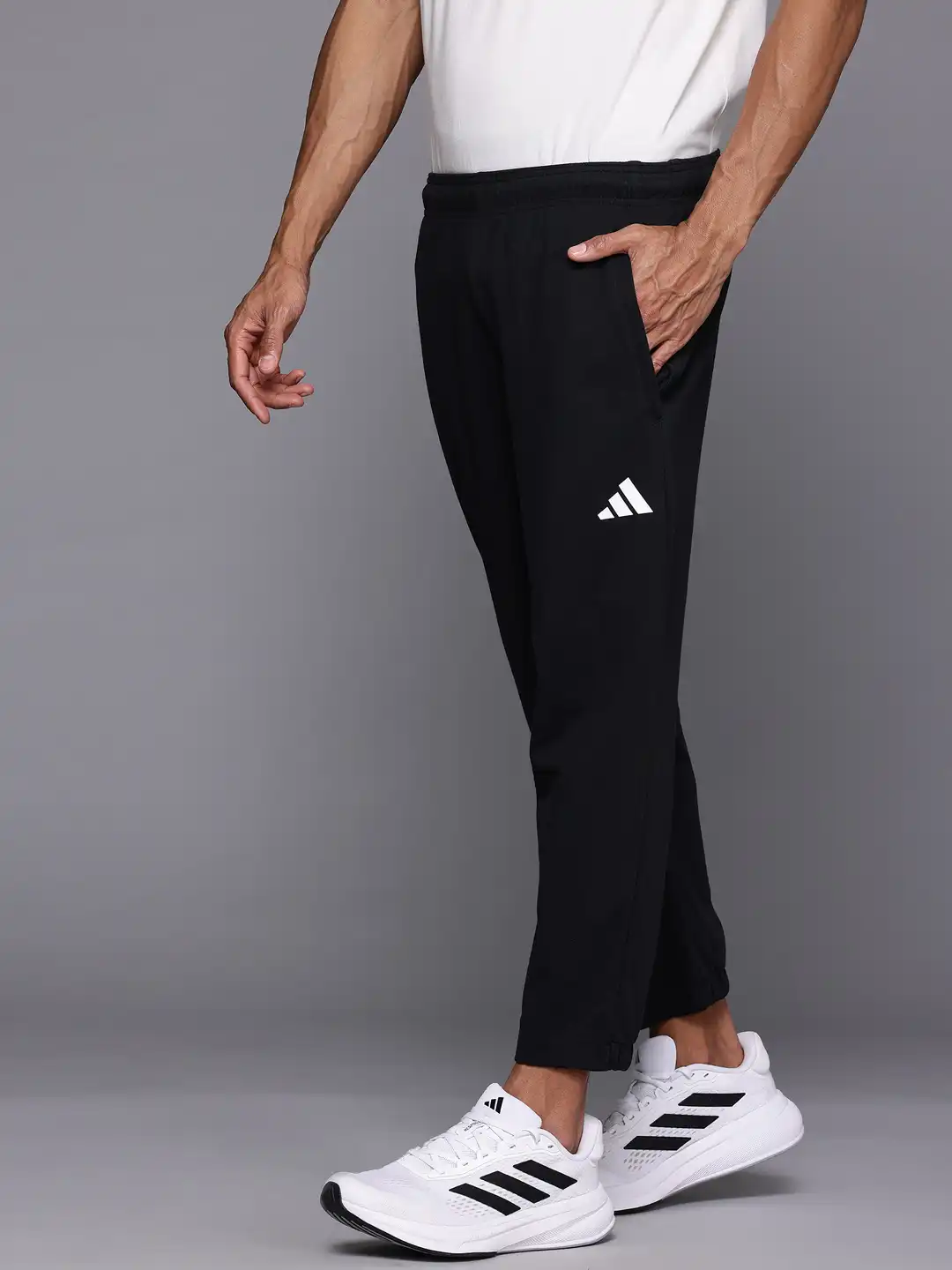 sweatpants what shoes go with adidas pants