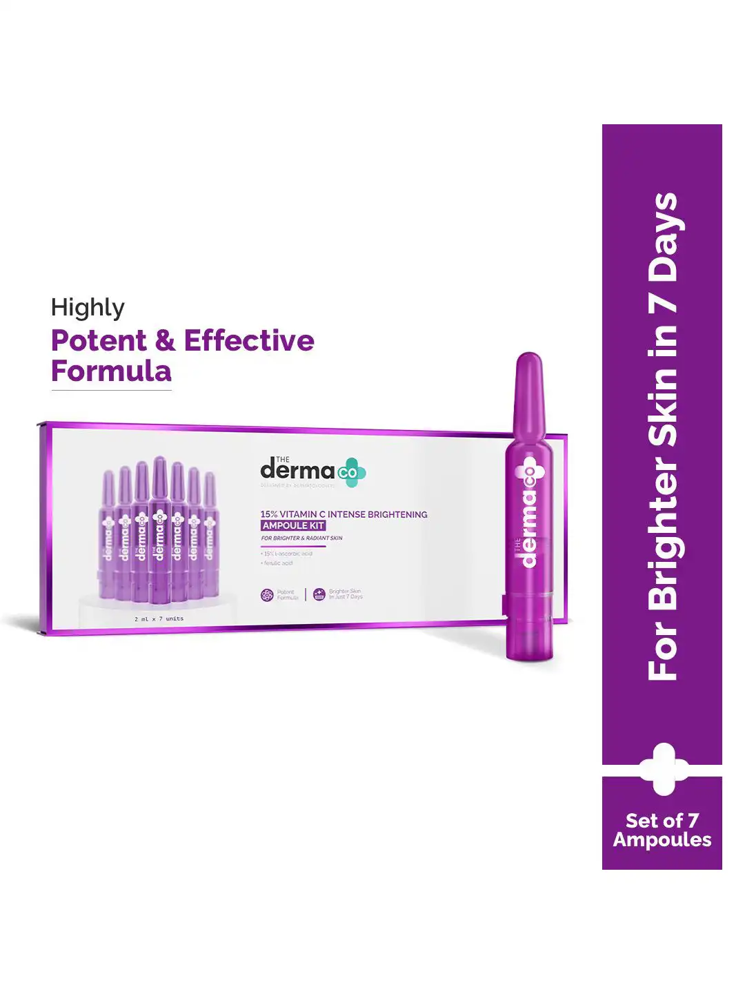 美容液 DERMACODE SHINE INFUSION AMPOULE Buy The Derma co. 7pcs 15% Vitamin C with Ferulic Acid Intense
