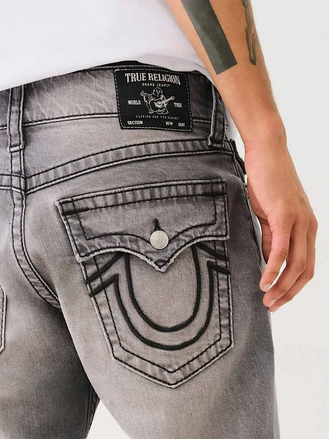 Buy True Religion Big T Ricky Straight Fit Mid Rise Washed Jeans