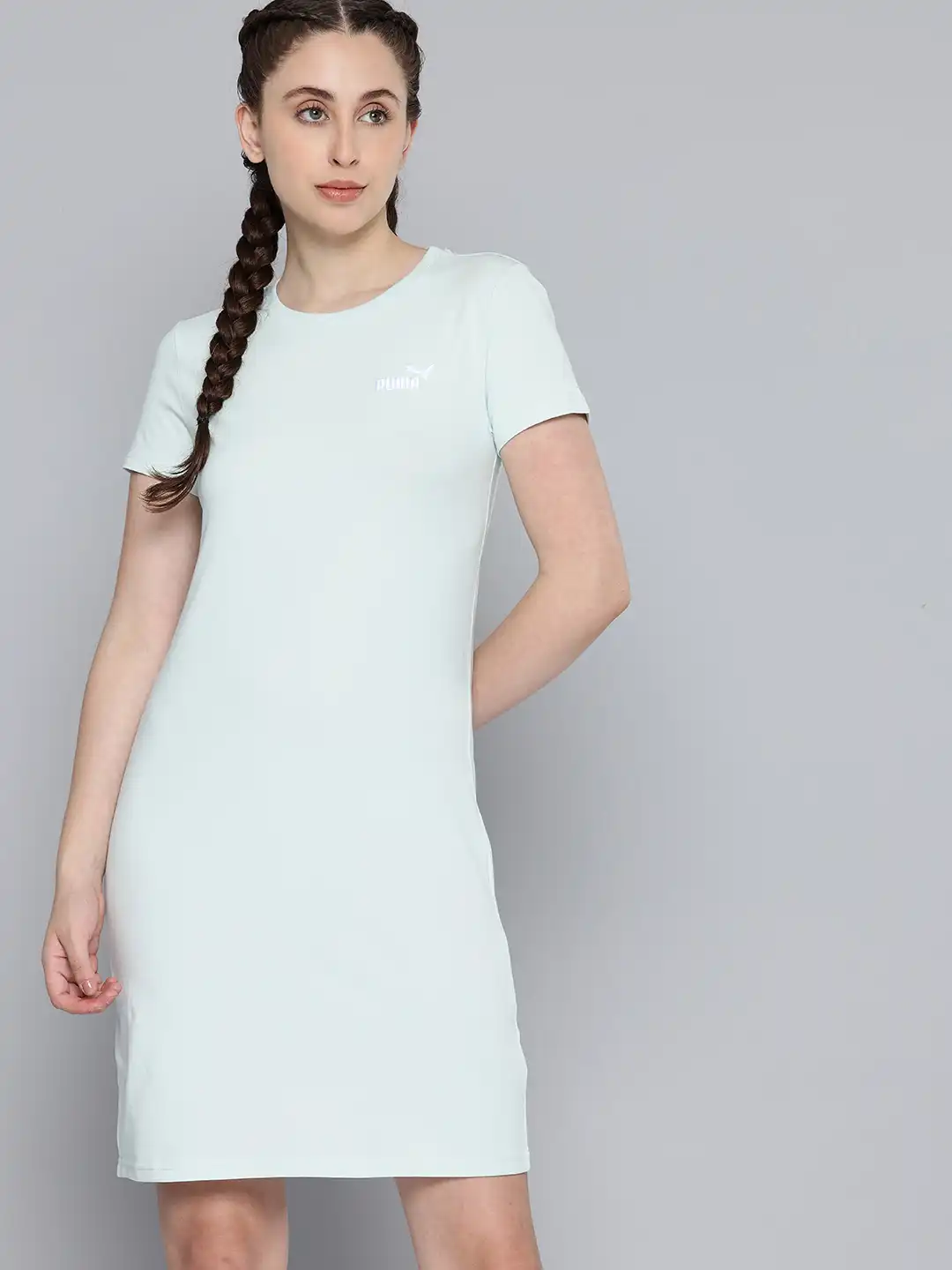 Buy Puma Small No. 1 Logo Slim Fit T-shirt Dress - Dresses for Women  32646503 | Myntra