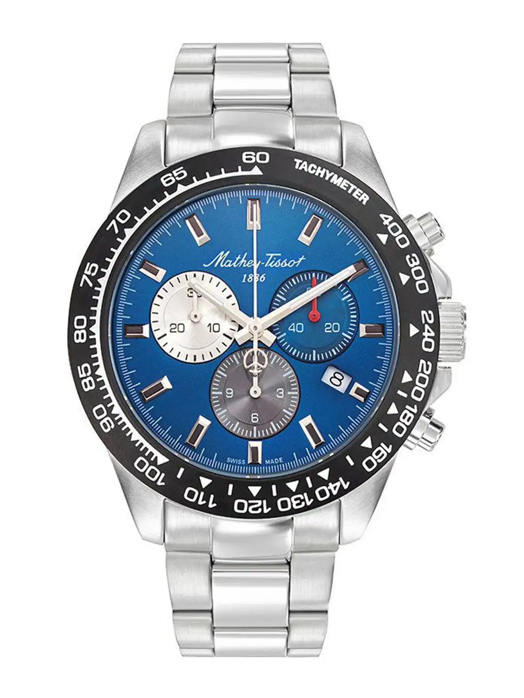 Buy Mathey-Tissot Swiss Made Men Mathy Chess Quartz Blue Dial