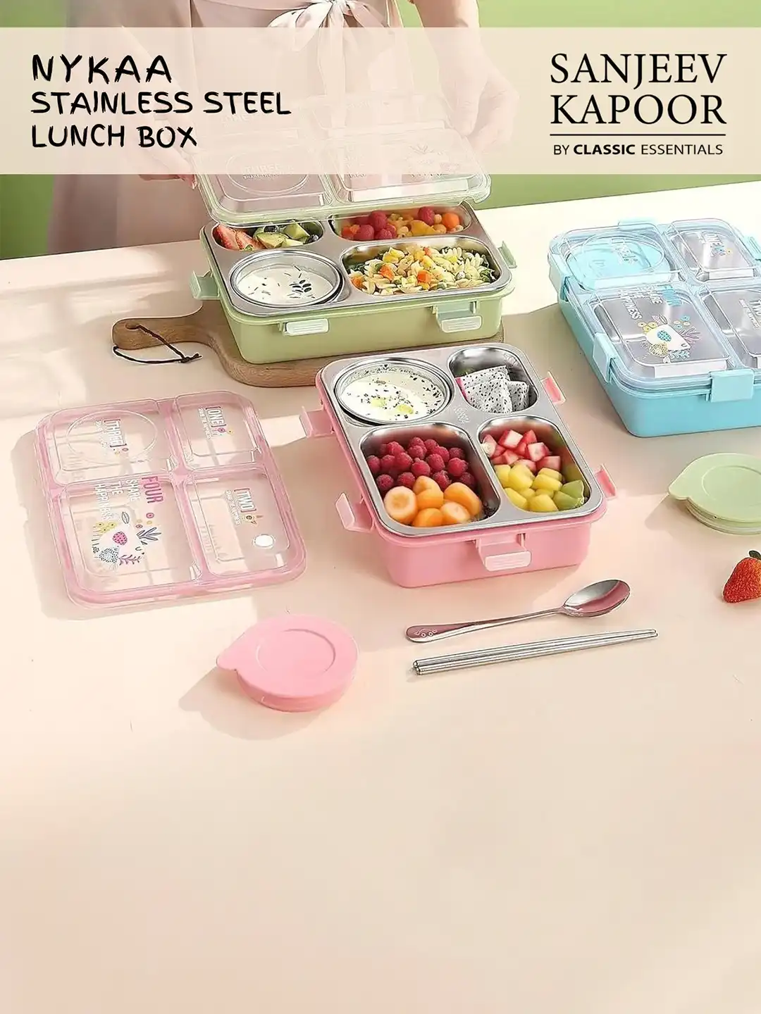 Buy Sanjeev Kapoor by Classic Essentials Nykaa Stainless Steel 4