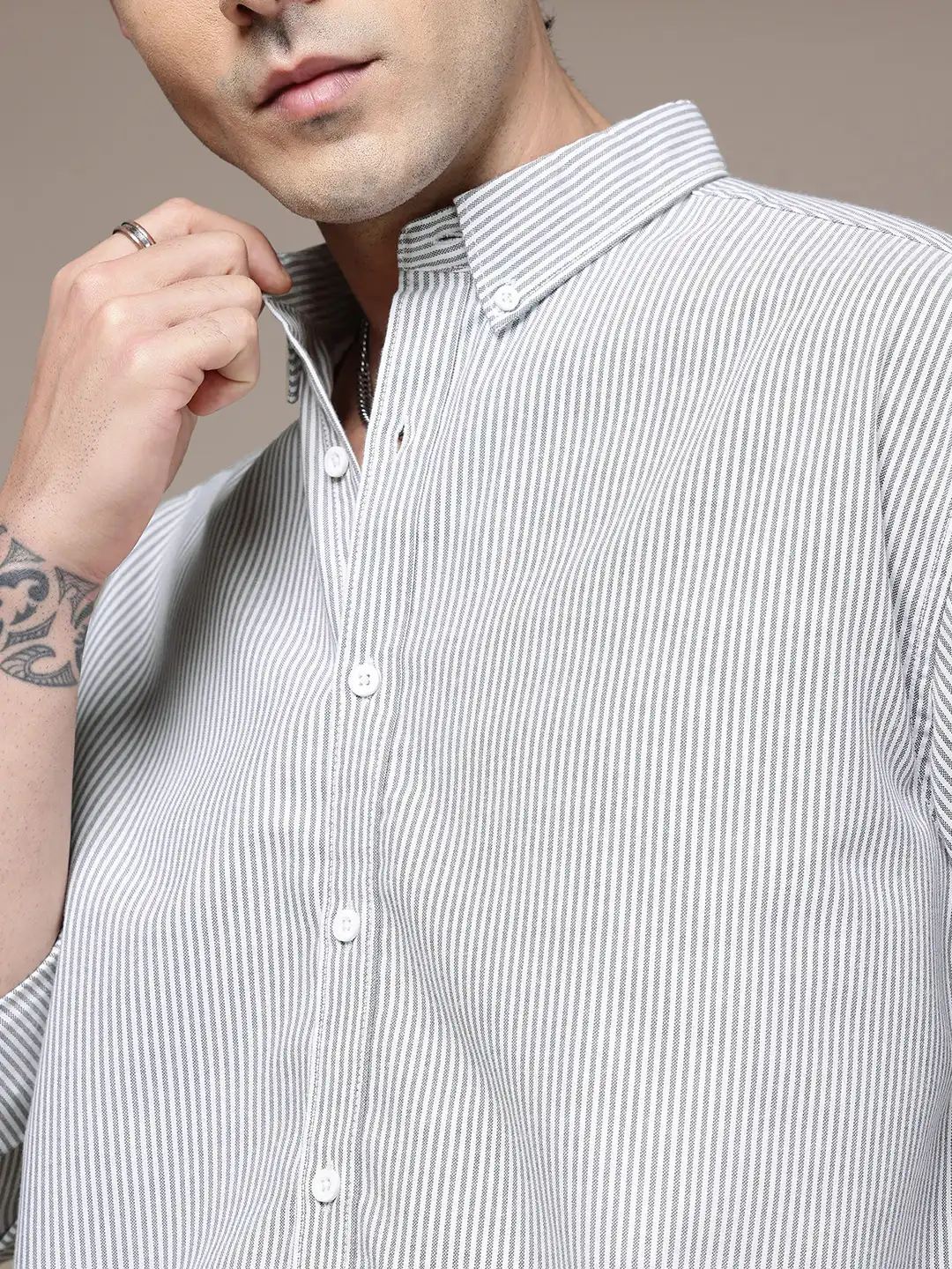 Buy Roadster Relaxed Fit Striped Casual Shirt - Shirts for Men