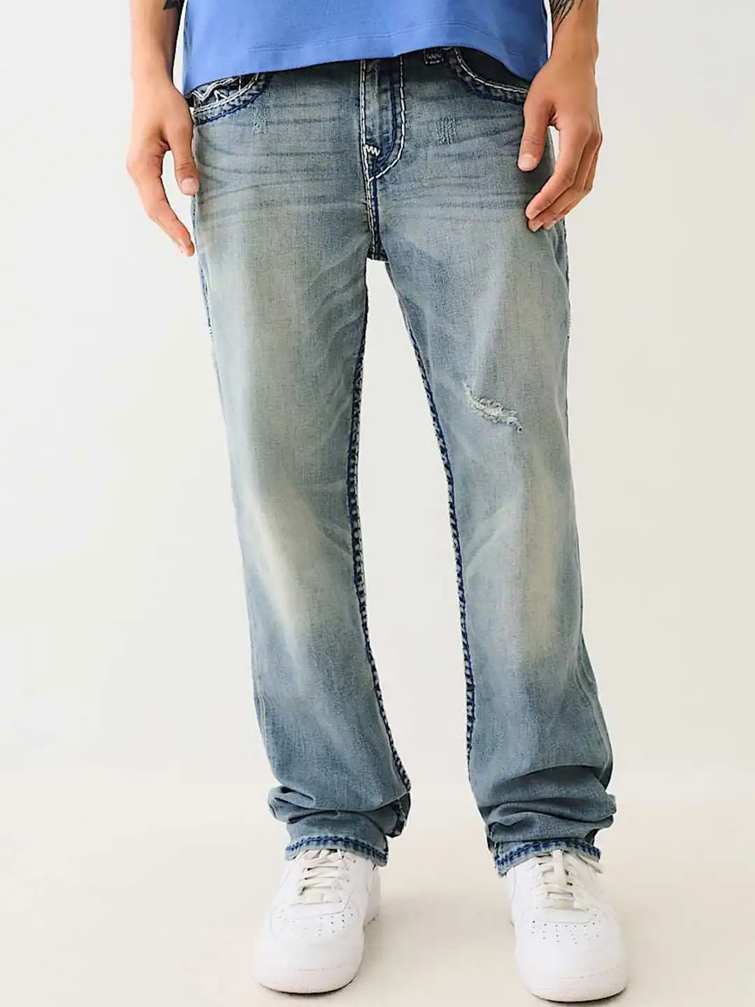 とらさん専用　True Religion straight Super T Buy True Religion Super T Ricky Straight Fit Mid Rise Washed Jeans
