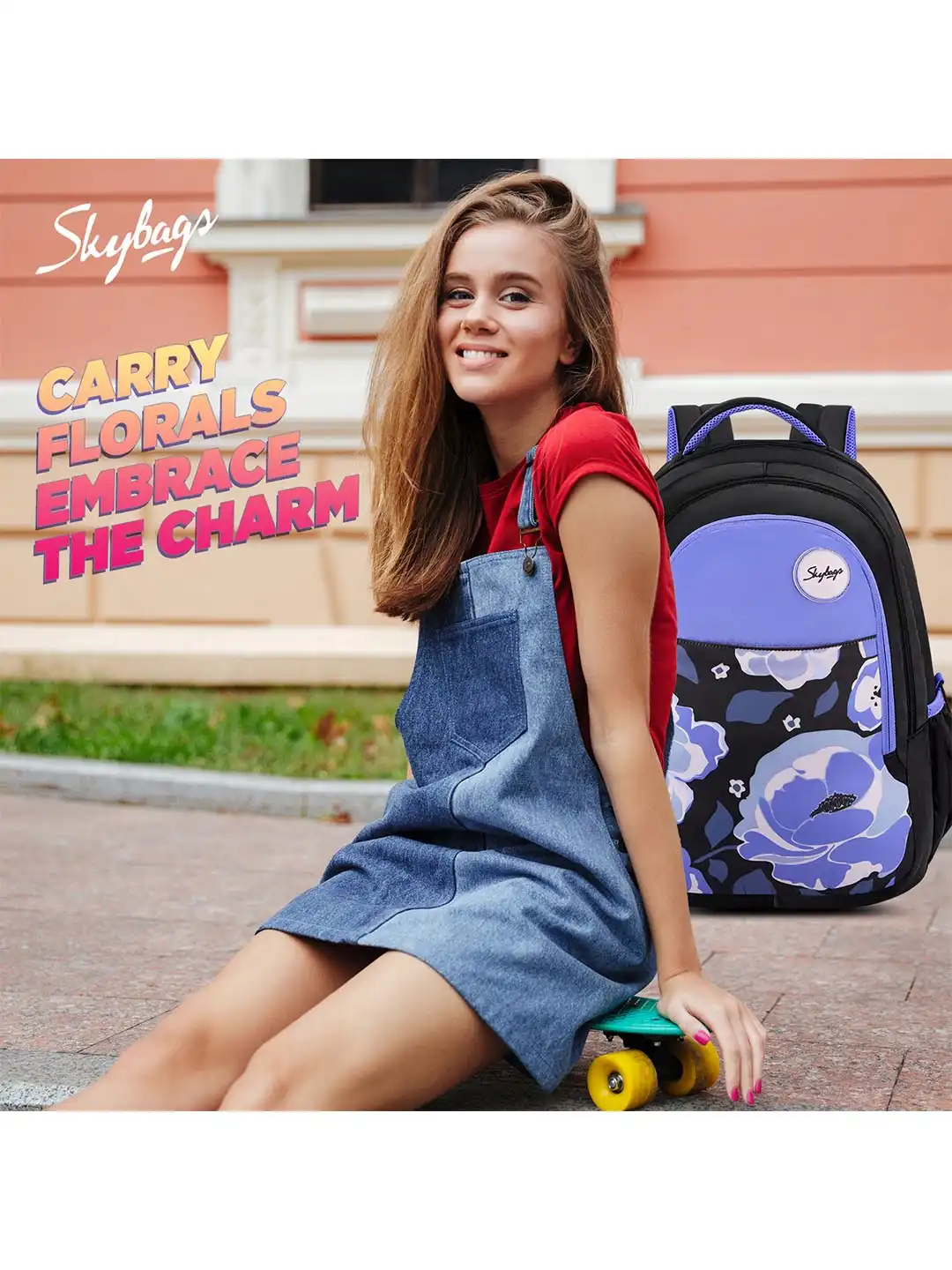 Buy Skybags Floral 02 Persian Jewel School Backpack - Backpacks