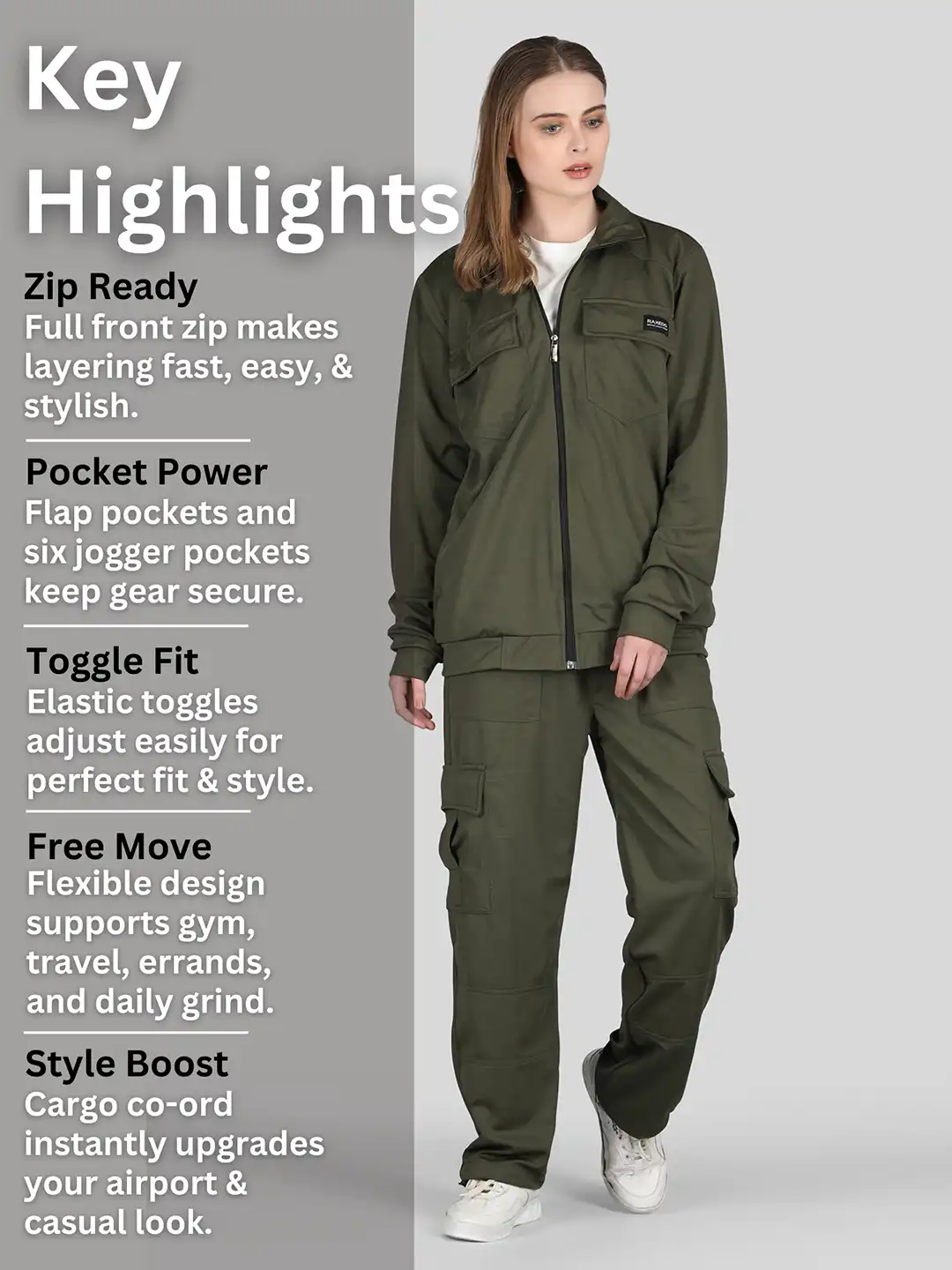 Buy Raxedo Airport Outfit Travel Wear & Comfort Co Ord Set For