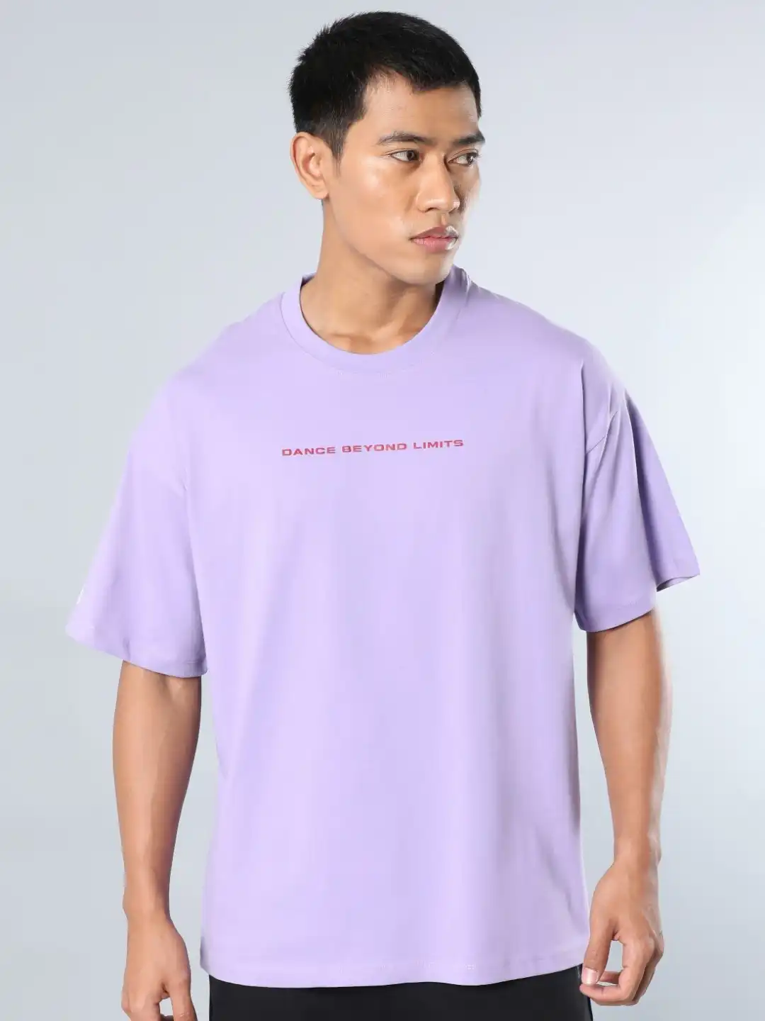 Buy CULT Men Purple Dance Back Print Oversized fit T-shirt