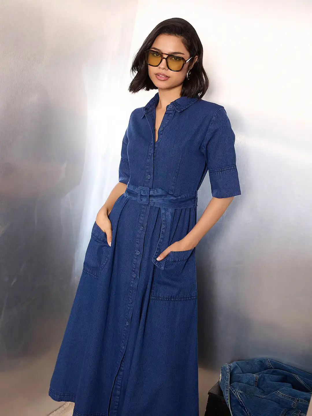 wrangler denim dress Wrangler Baby Girls' Western Denim Dress main image 0