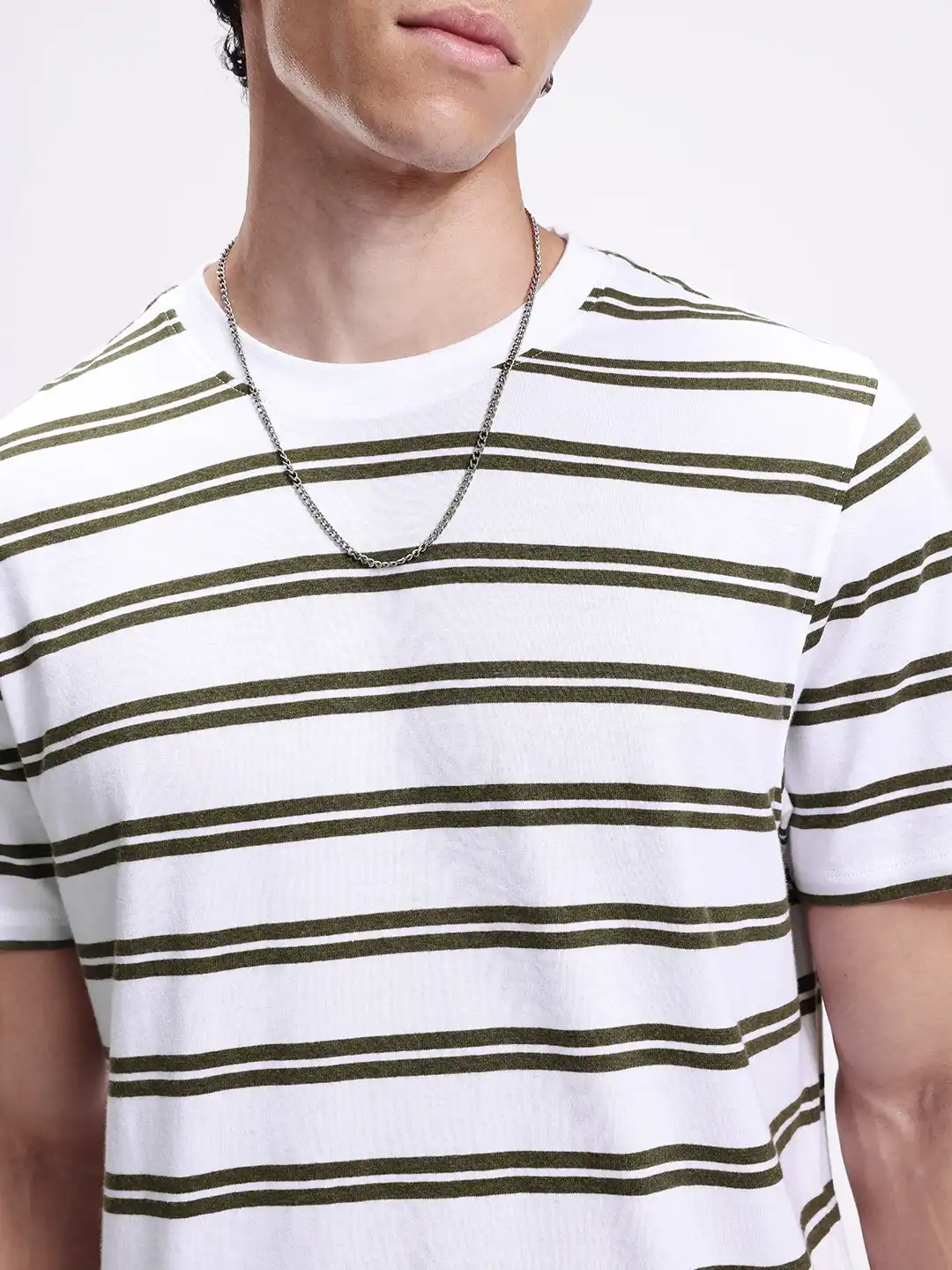 Buy Kook N Keech Monochrome Striped Pure Cotton T-shirt - Tshirts
