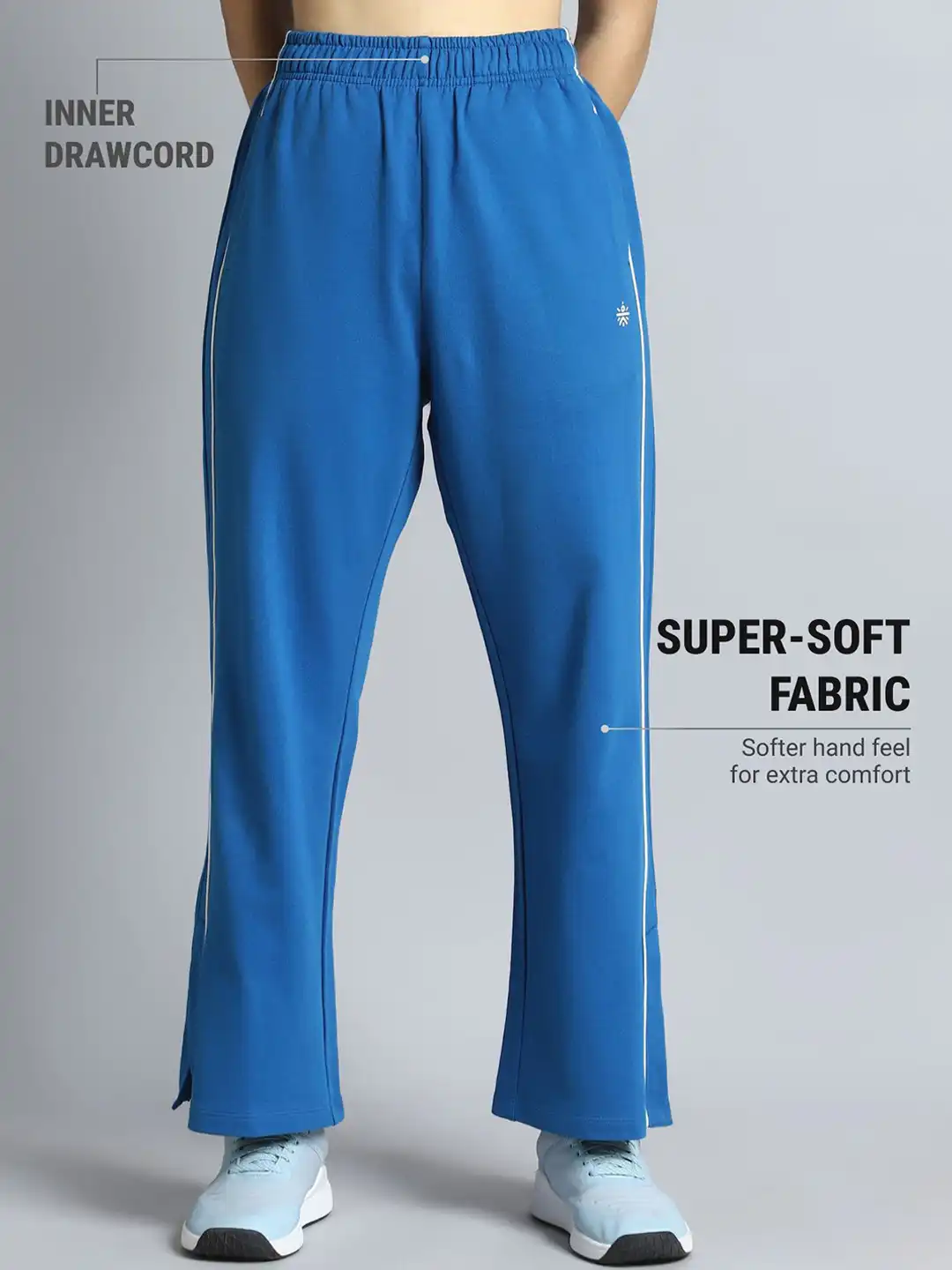 Buy CULT Women Blue Community Straight Trackpants - Track Pants