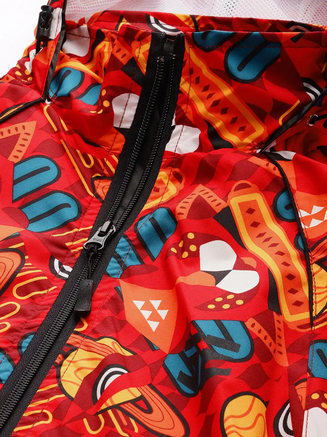 Buy FIFTY TWO Printed Hooded Rain Jacket - Rain Jacket for Men