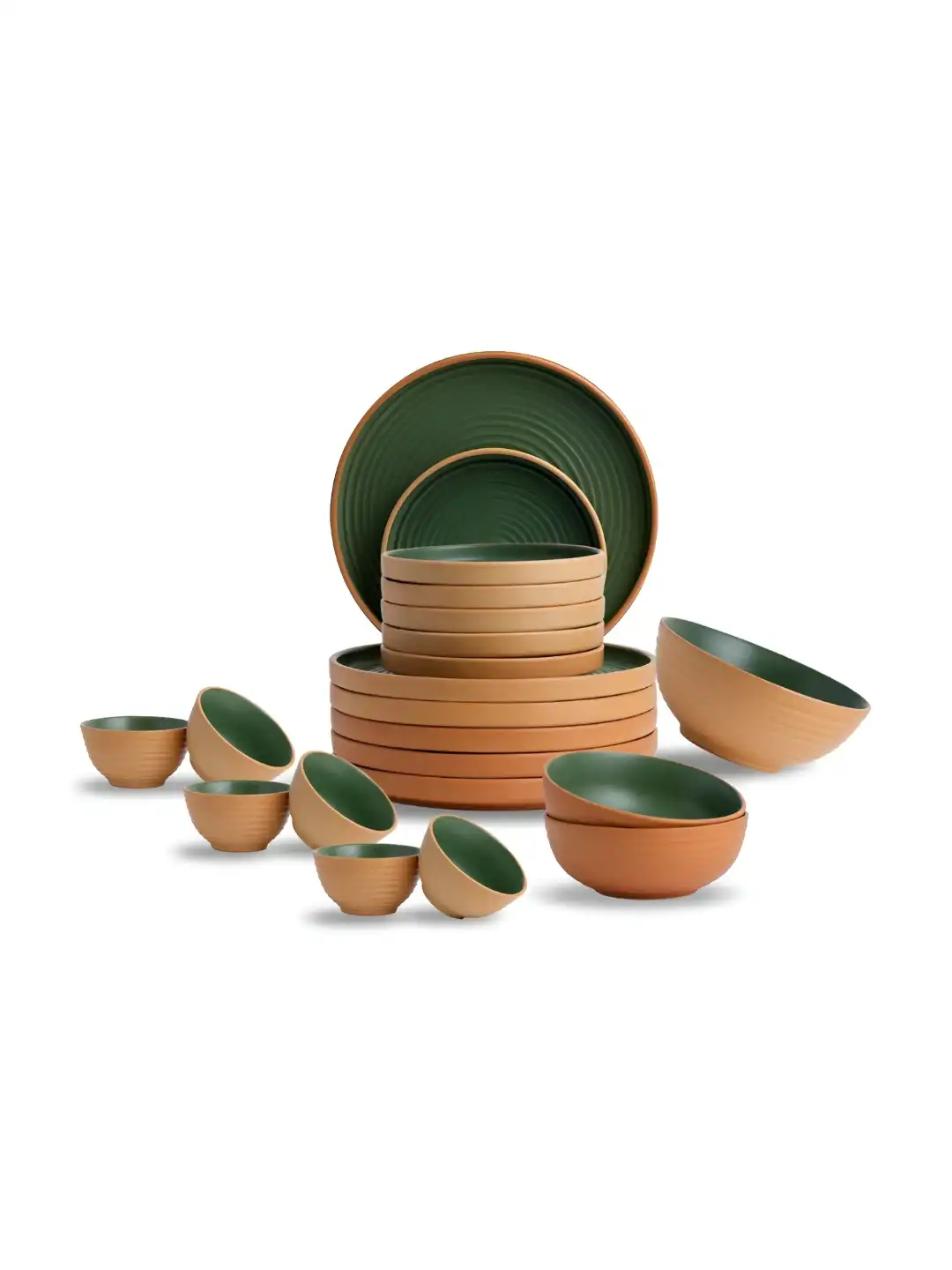 Buy SHAY Japandi Collection Klay Green Solid Stoneware Easy to
