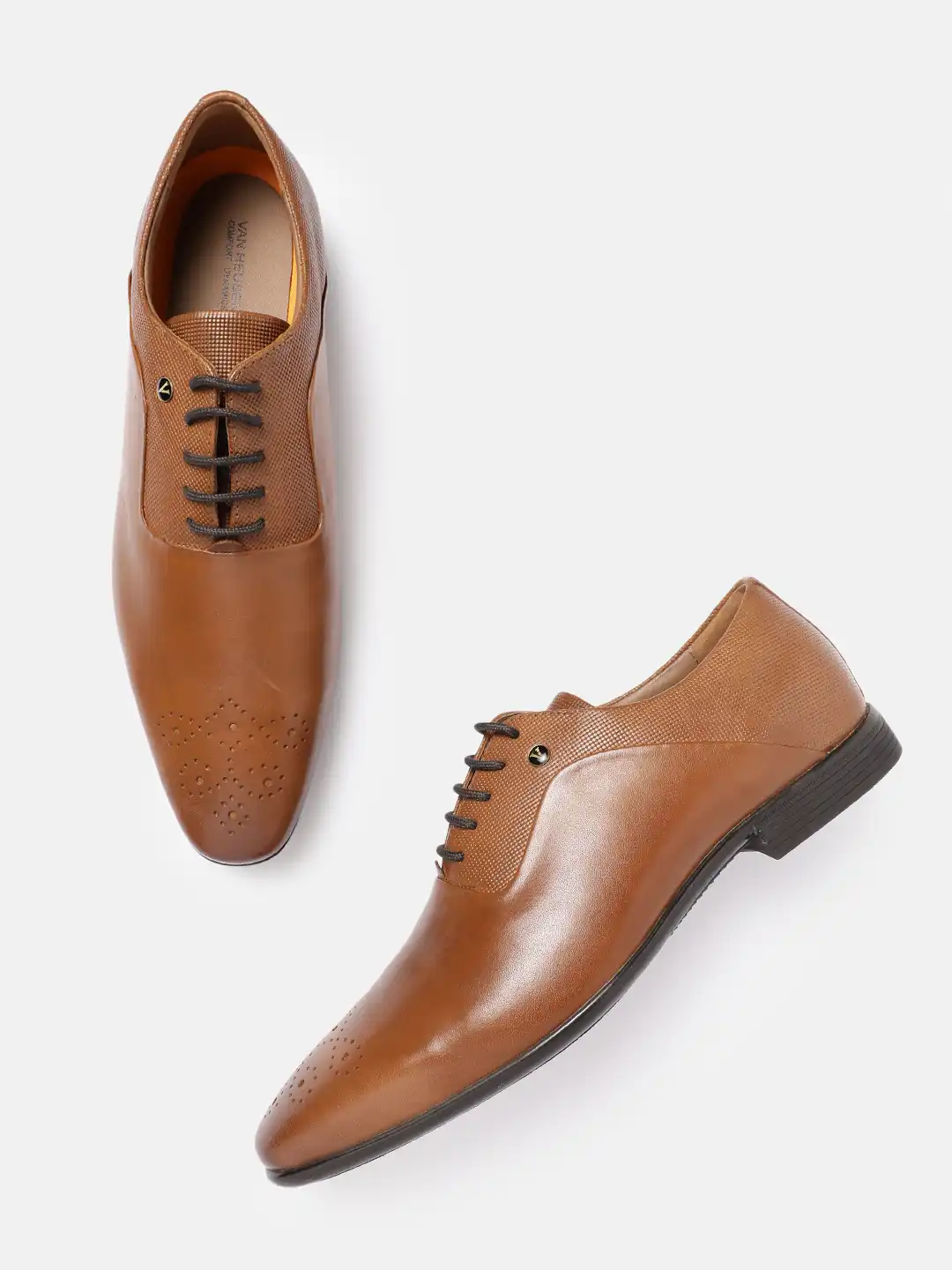 Buy Van Heusen Men Leather Formal Oxfords - Formal Shoes for  display picture 1