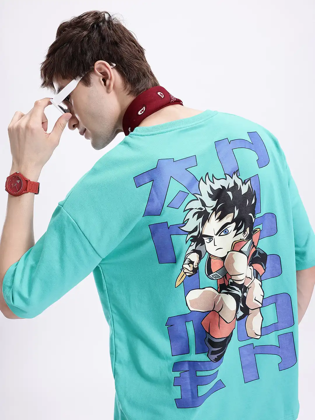 Buy Kook N Keech Anime Nippon Printed Oversized T-shirt - Tshirts