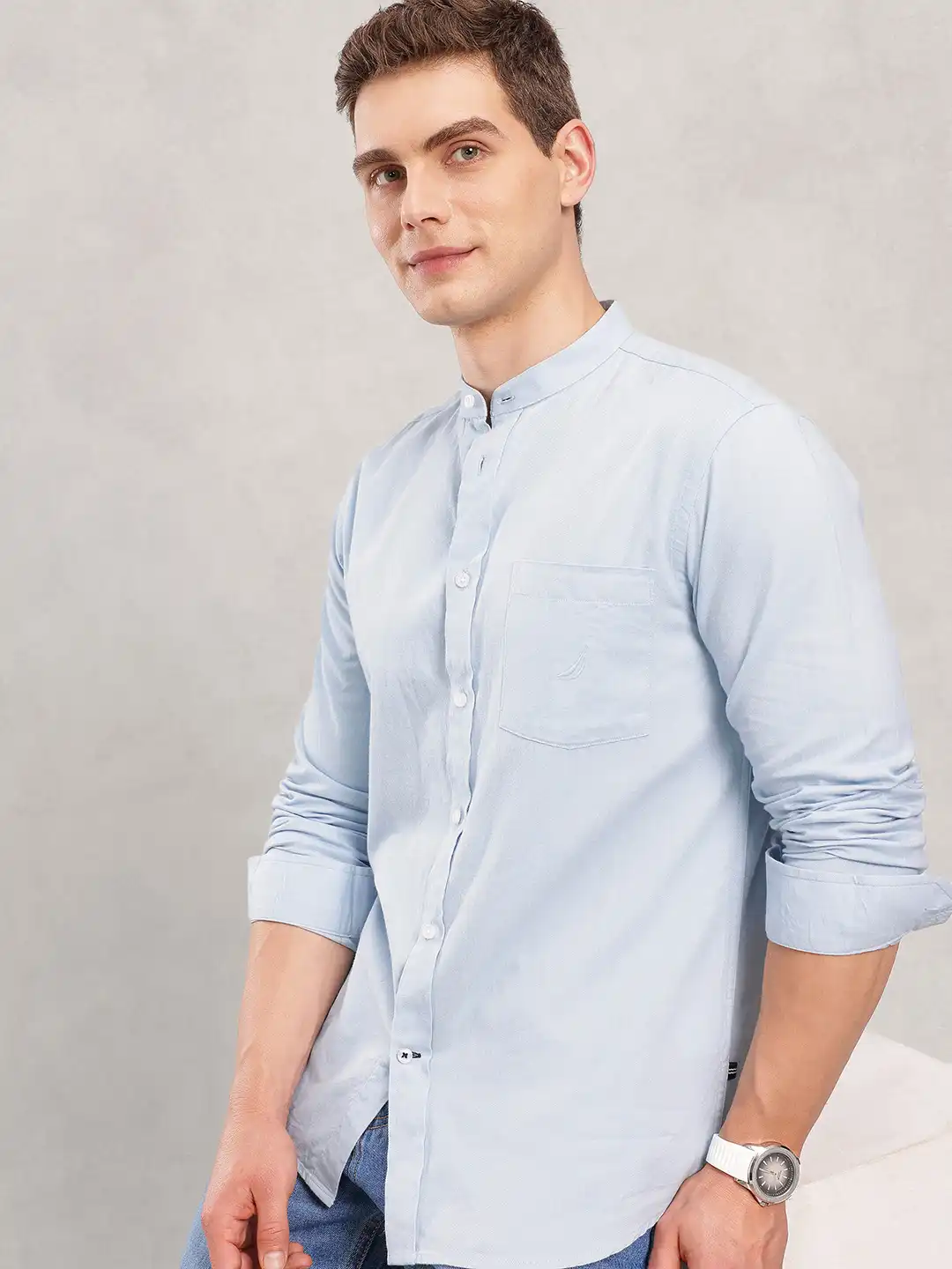 Buy Nautica Solid Slim Fit Shirt - Shirts for Men 34881503 | Myntra Buy Nautica Solid Slim Fit Shirt - Shirts for Men 34881503 | Myntra