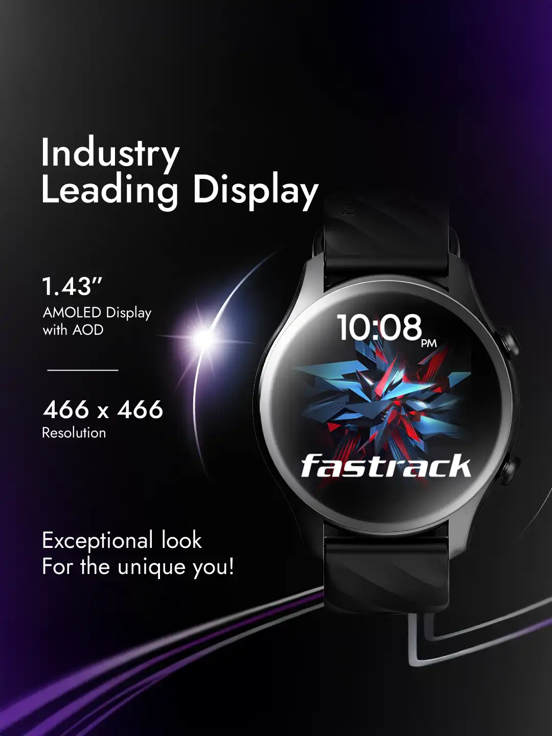 Buy Fastrack Optimus with 1.43 AMOLED Display AOD BT Calling IP68