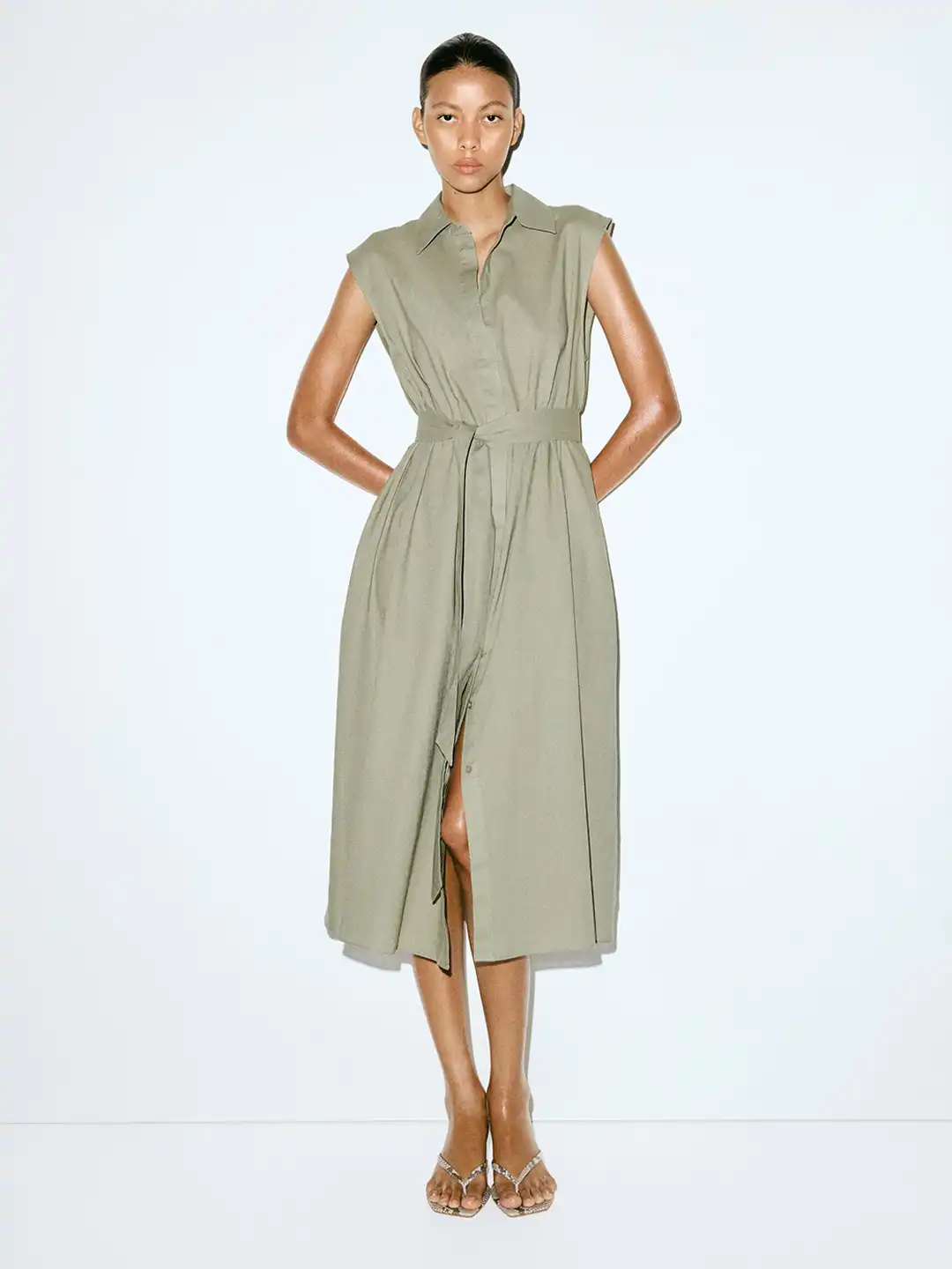h&m shirt dress green Buy Linen-Blend - Dresses for Women 35140954 vendor-The Edit