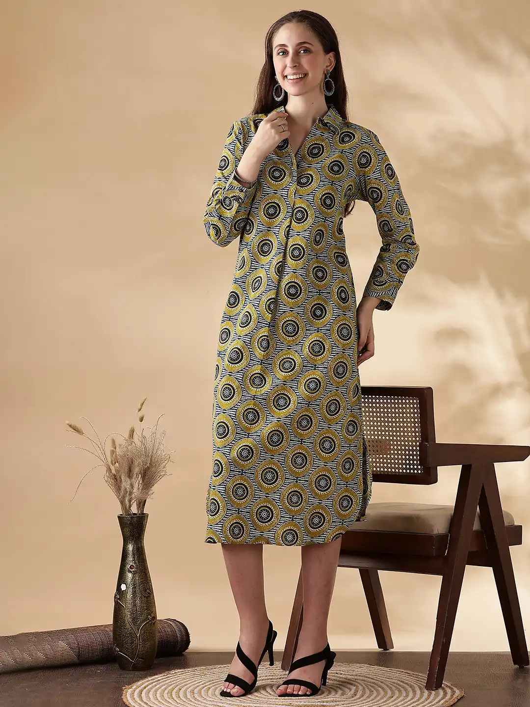 chambray tiered midi dress White Mark Women's Plus Size Long Sleeve Tiered Midi Shirt Dress – Zulily
