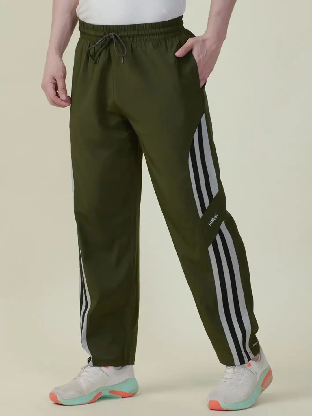 Buy HRX by Hrithik Roshan Men Striped Track Pant - Track Pants for