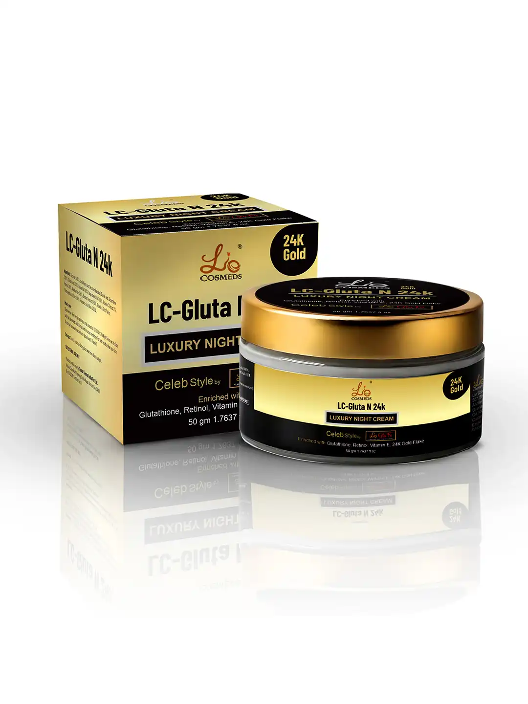 glutathione cream night cream Buy Lio Cosmeds LC Gluta N 24K Luxury Cream- 50 g - Night for Unisex 35284717 Single-dose vials Style:Single Session bpc 157 human clinical