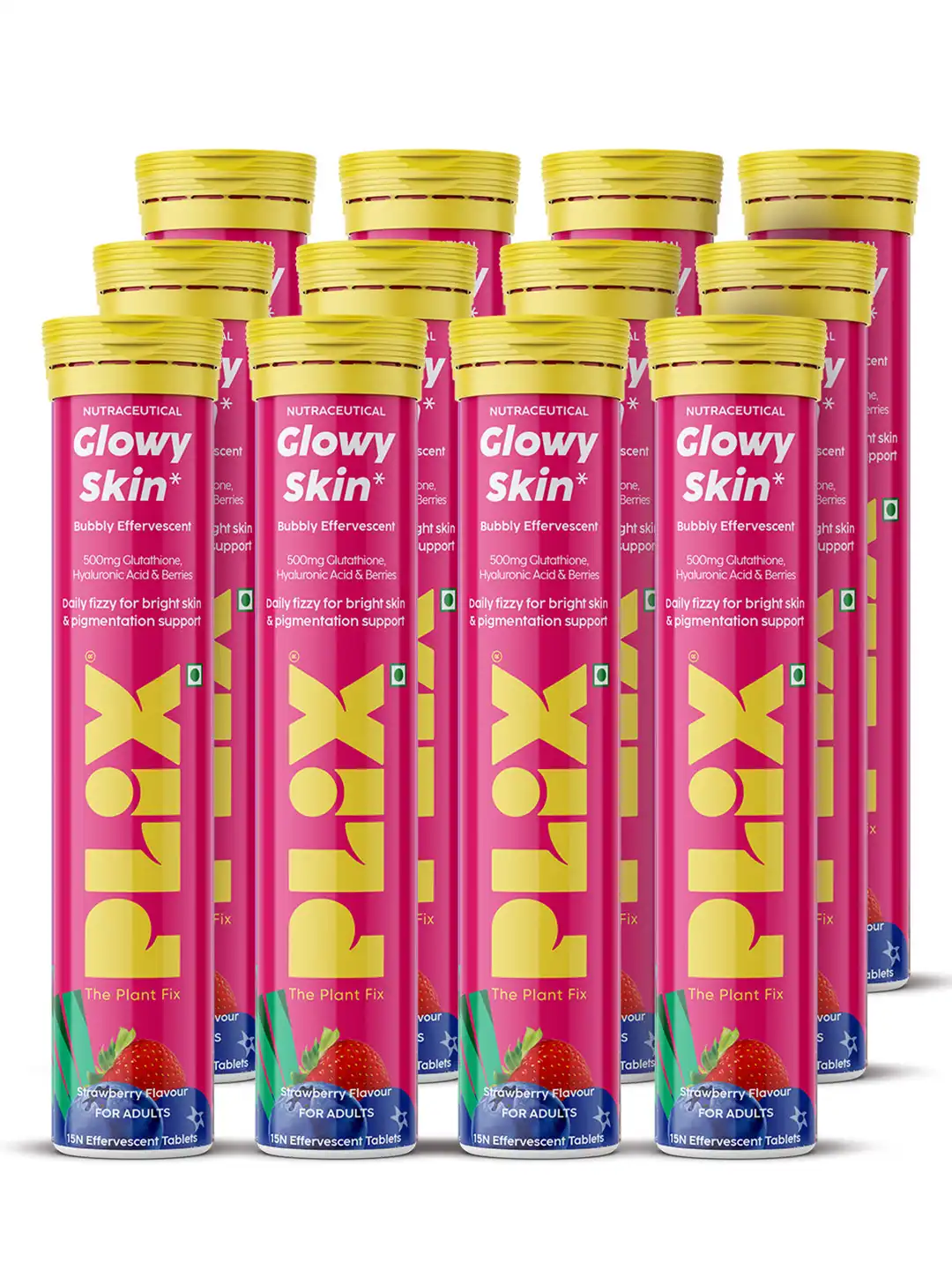 plix glutathione in india Buy PLIX THE PLANT FIX Set Of 12 Glowy Skin Glutathione & Vitamin C, E -15  Tablets- Strawberry - Skin Supplements for Unisex 35449108