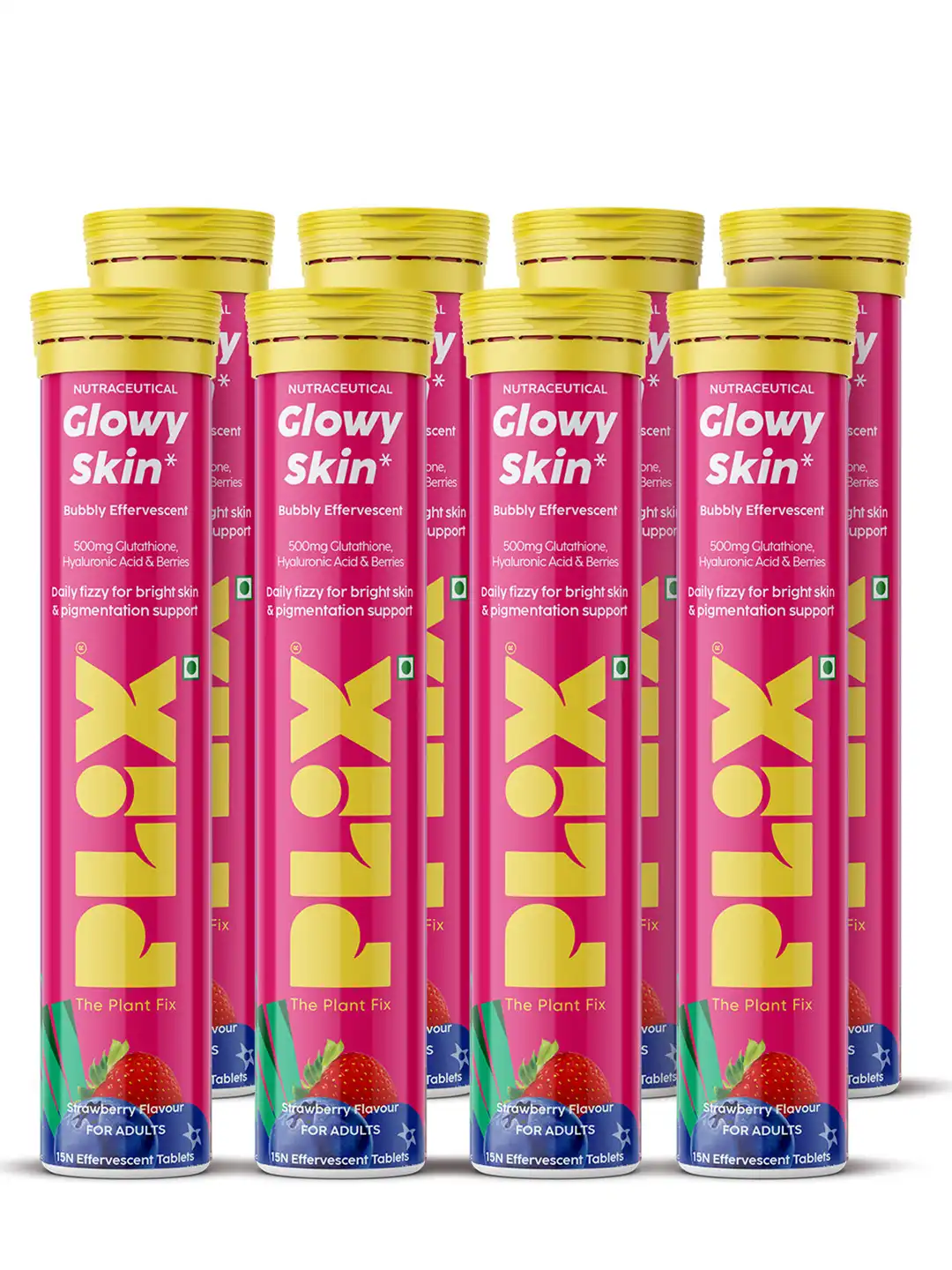 plix glutathione in india Buy PLIX THE PLANT FIX Set Of 8 Glowy Skin Glutathione & Vitamin C, E -15 Tablets- Strawberry - Skin Supplements for Unisex 35449110