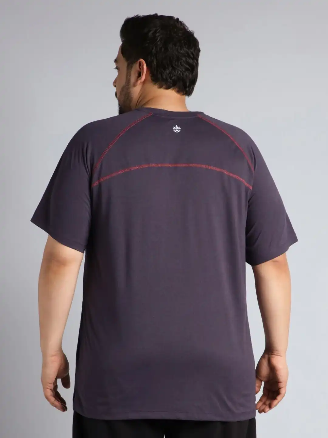 Buy CULT Men Purple Flex Plus Size COMFORtech T-shirt - Tshirts