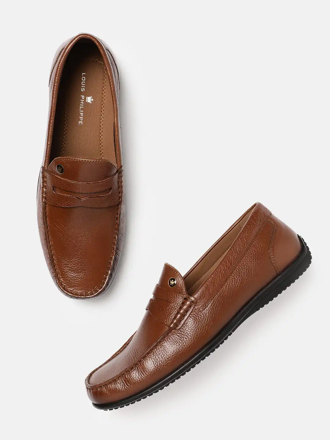 Buy Louis Philippe Men Premium Leather Breathable Anti Slip  display picture 1