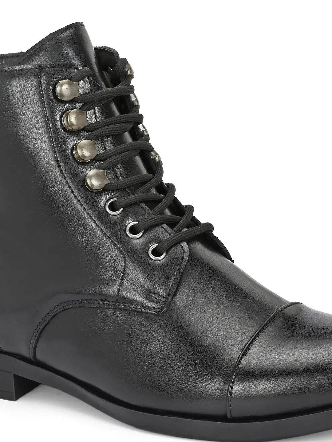 Buy Roadster Men Black Premium Crocodile Texture Lace-Ups Pointed