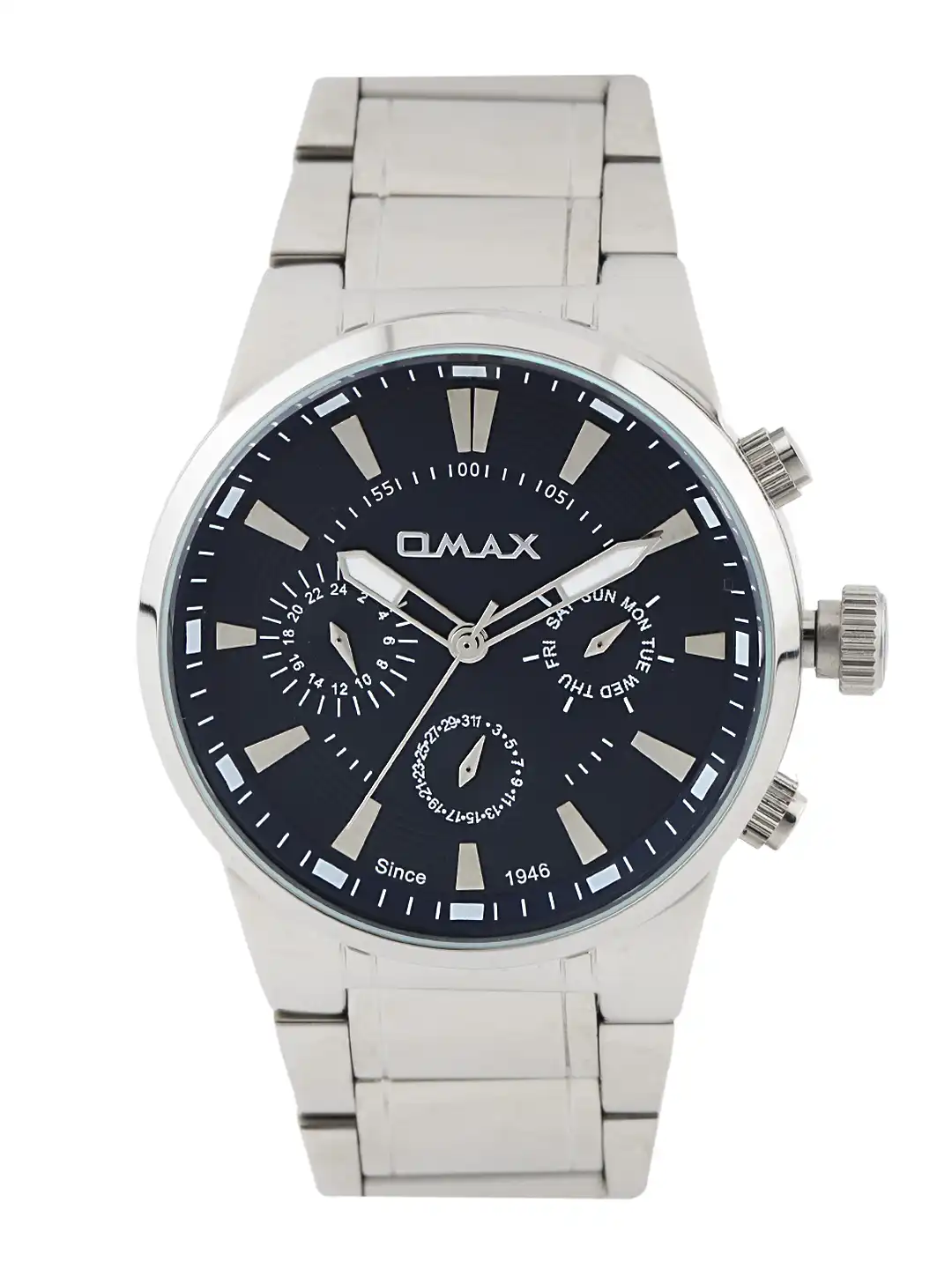 Buy Omax Men Navy Multifunction Dial Watch SS613-PNP - Watches for