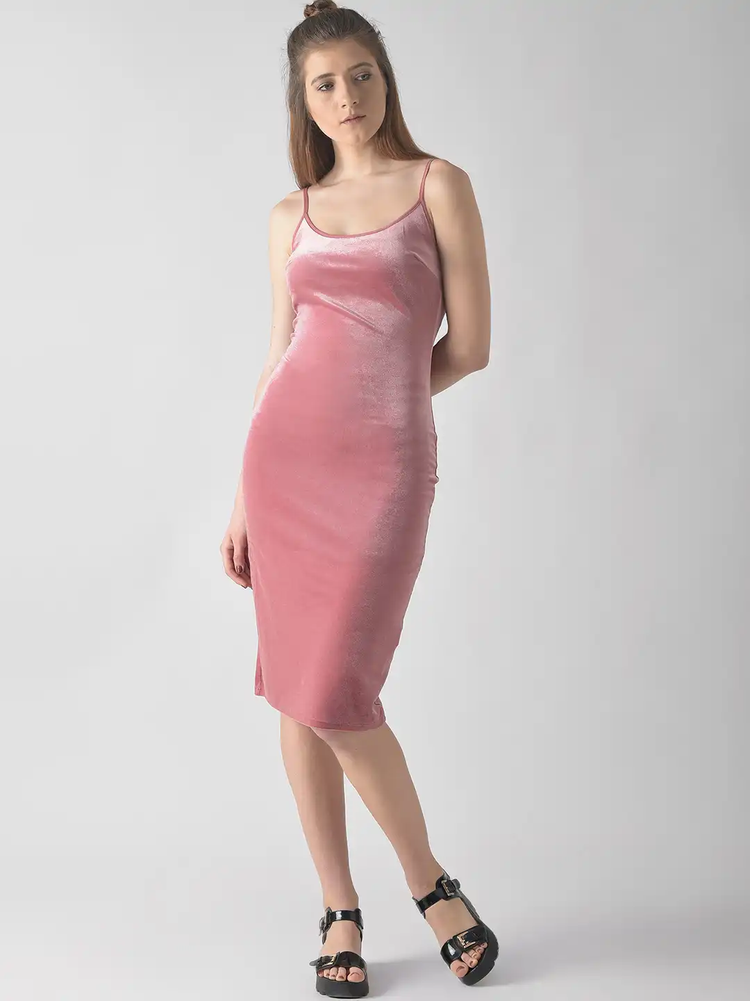 forever 21 pink velvet dress Designer Clothes, Shoes & Bags for Women