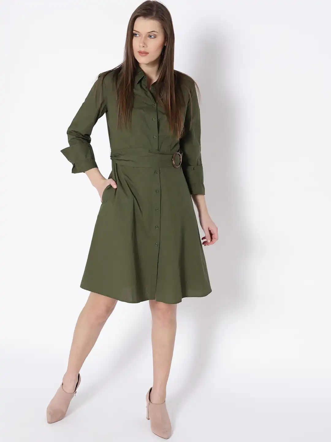 Buy MANGO Women Olive Green Solid Shirt Dress - Dresses for Women 4044299 | Myntra Buy MANGO Women Olive Green Solid Shirt Dress - Dresses for Women 4044299 | Myntra