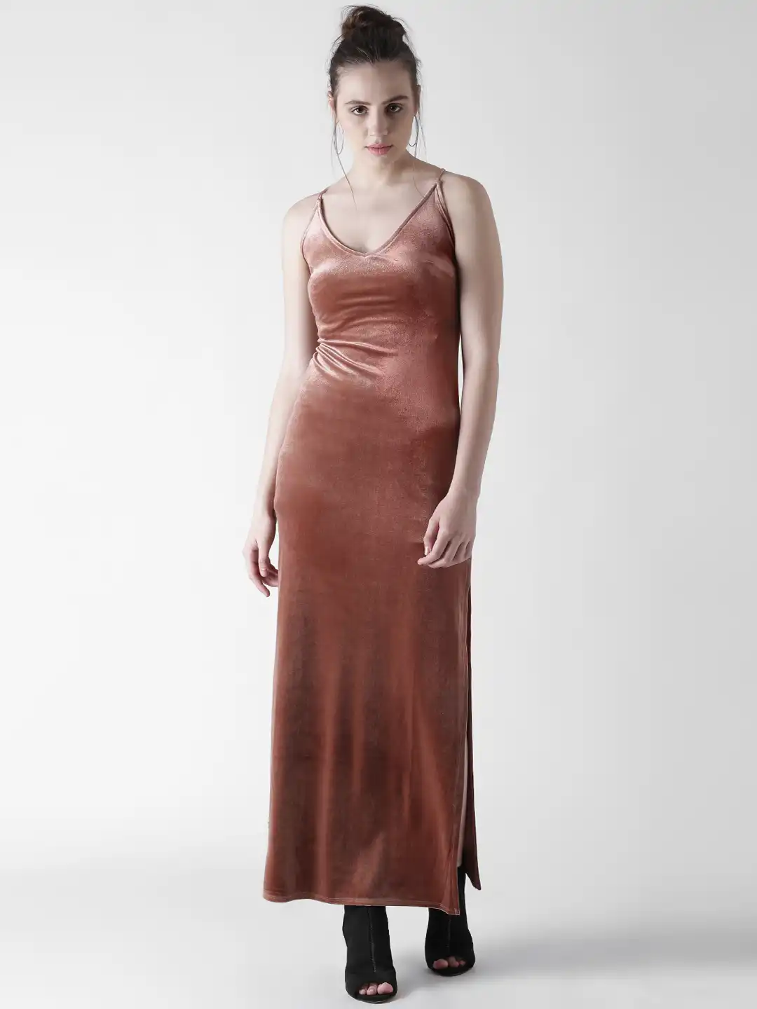 high low maxi dress with sleeves EVERLY MAXI DRESS – ALLISON New York