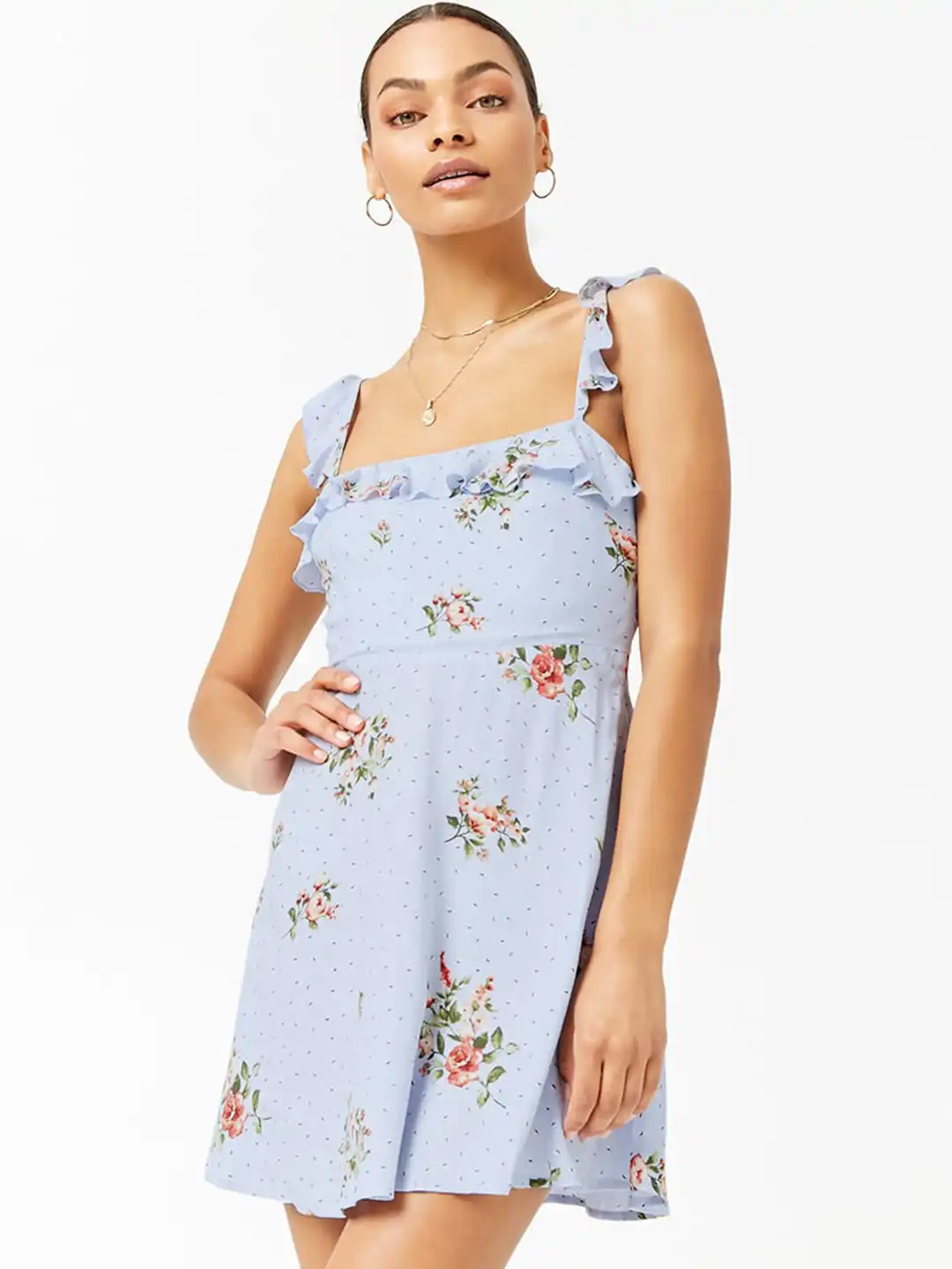 forever 21 floral fit and flare dress Forever 21 Dress Womens Small Multicolor Floral Fit & Flare Sleeveless Mini