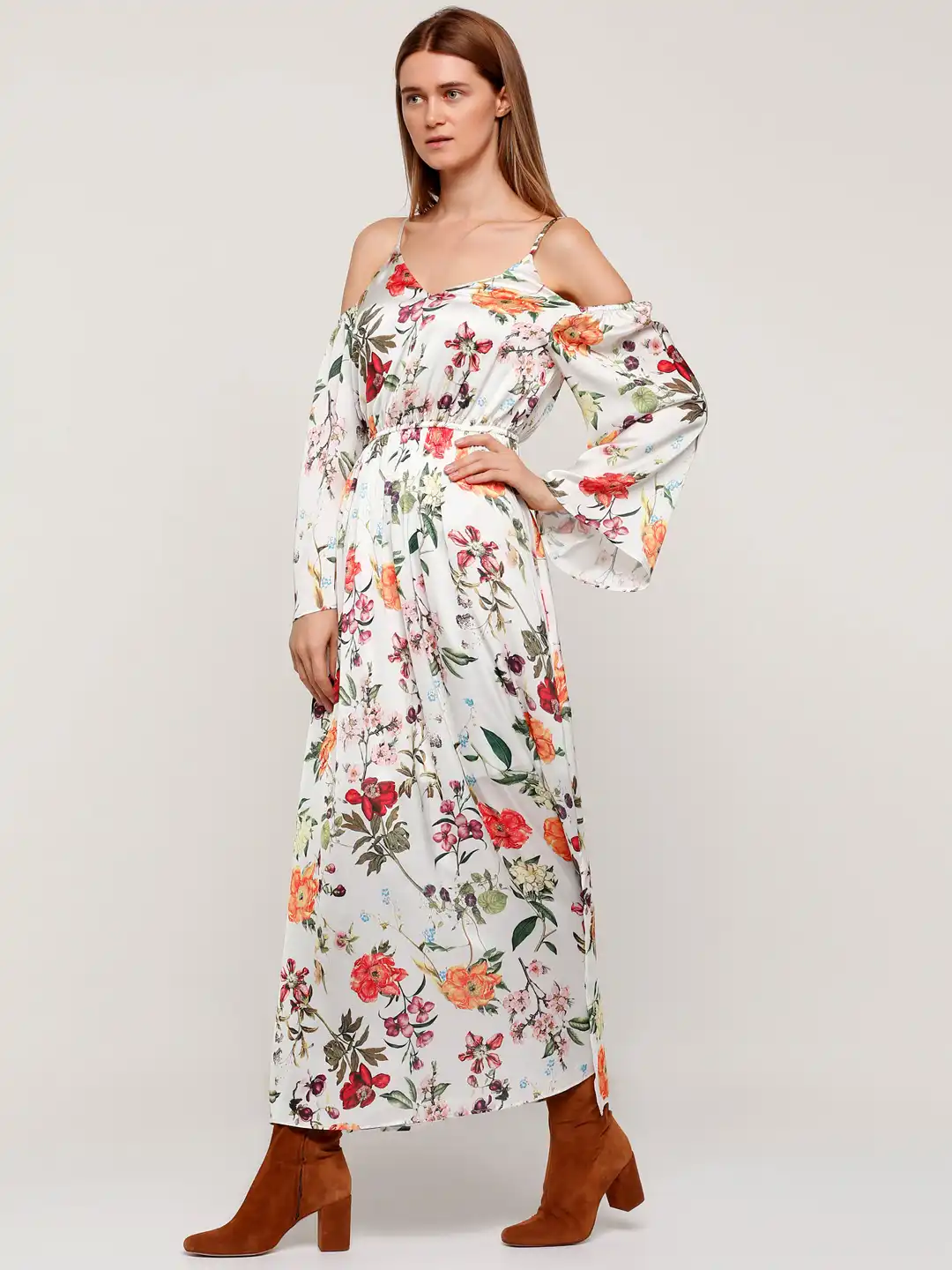 splash ladies dress Shop Abstract Print A-line Women Dress with Pockets Online